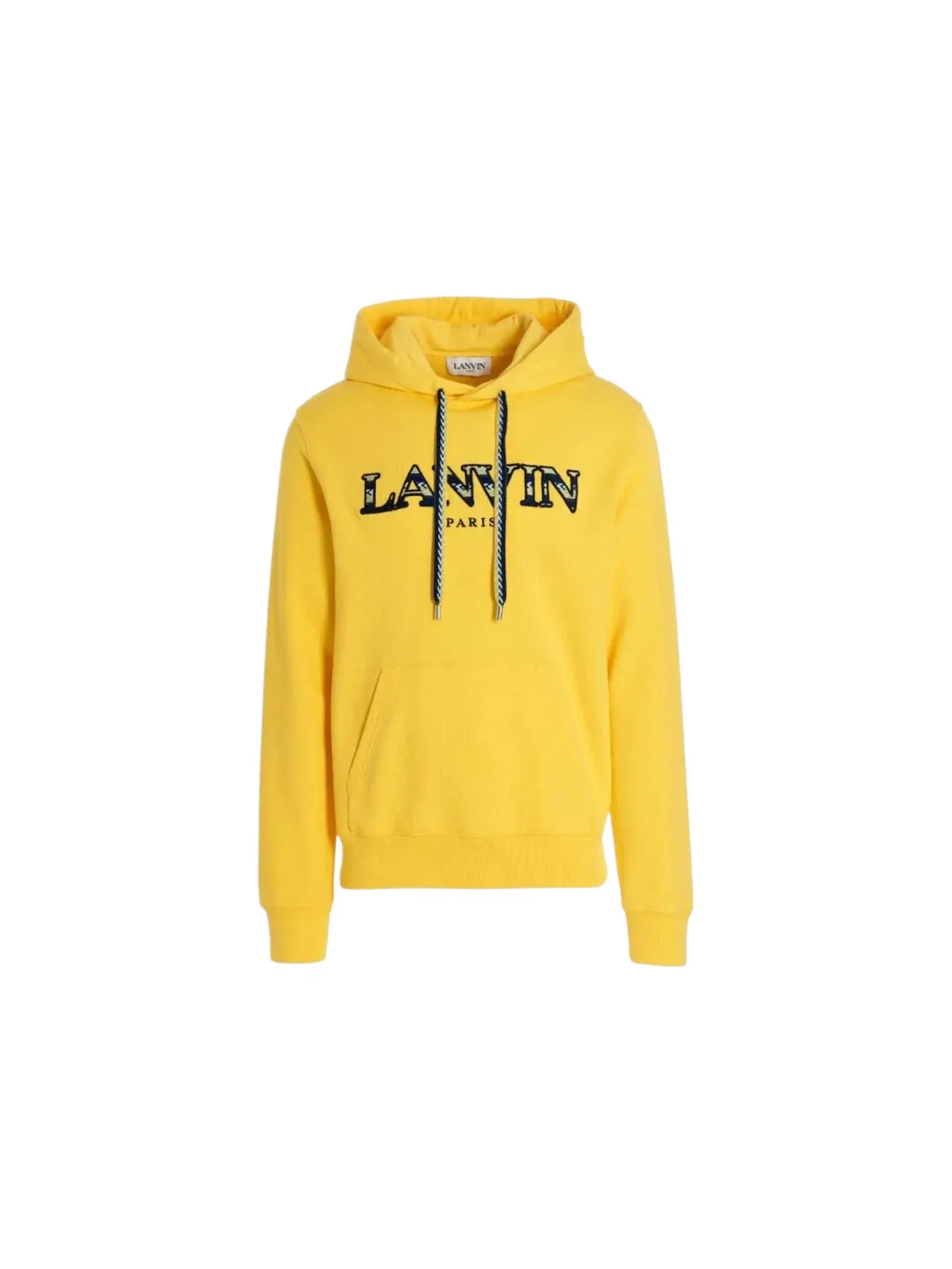 Мужская худи с вышитым логотипом Lanvin — изображение 1 из 1, желтый/черный