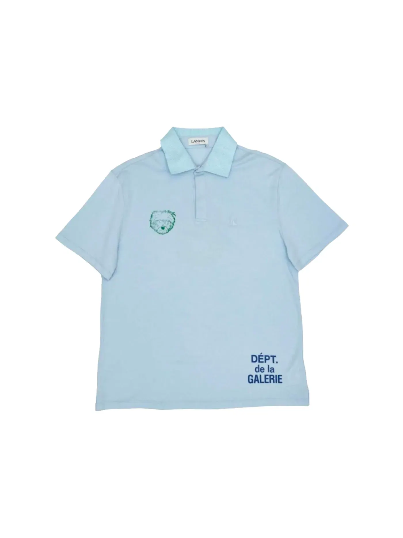 Мужское поло Lanvin x Gallery Dept. Jersey Polo Lanvin Lanvin Blue — изображение 1 из 2