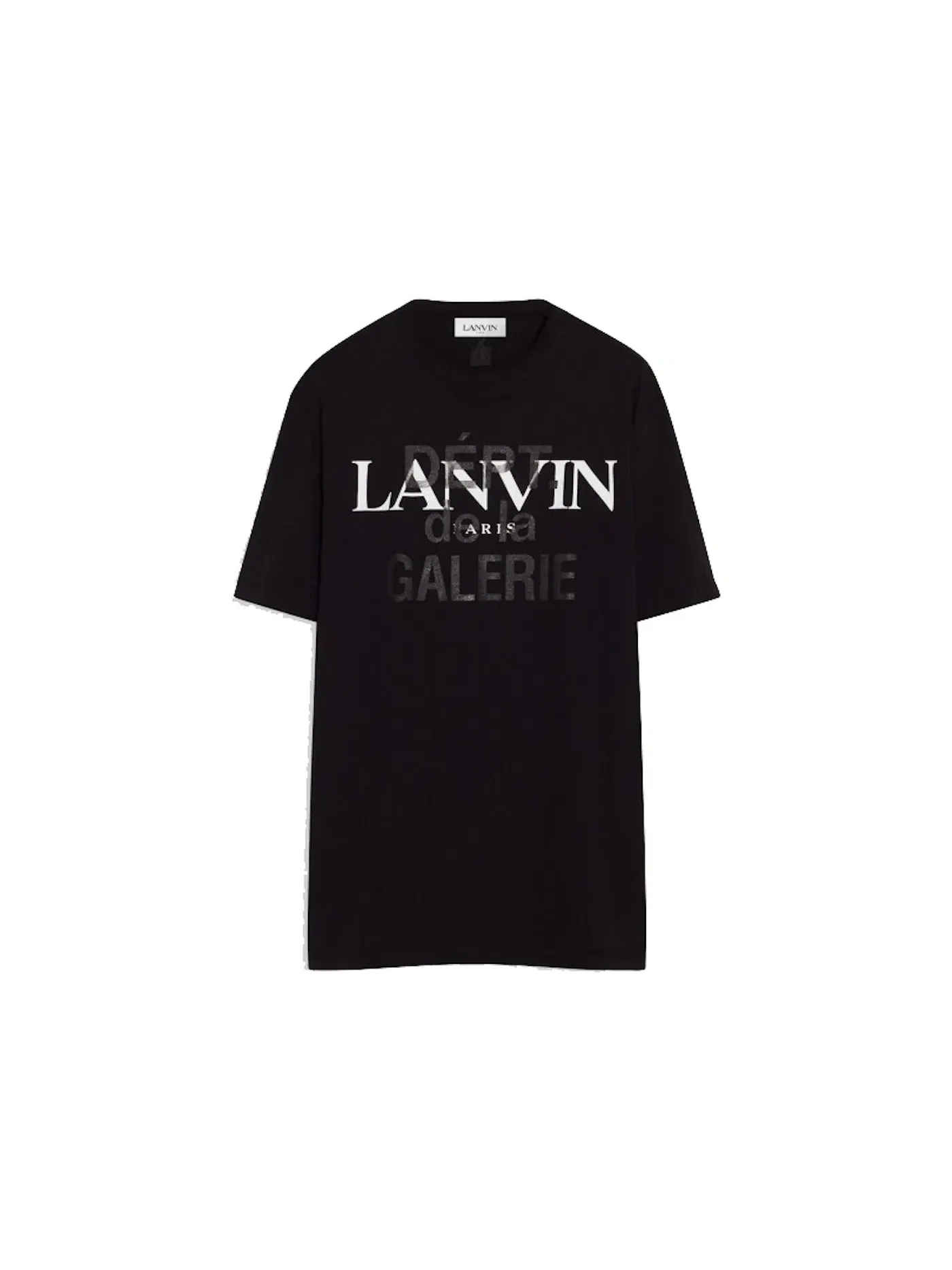 Мужская футболка с принтом Lanvin T-shirt In French — изображение 1 из 2, черный