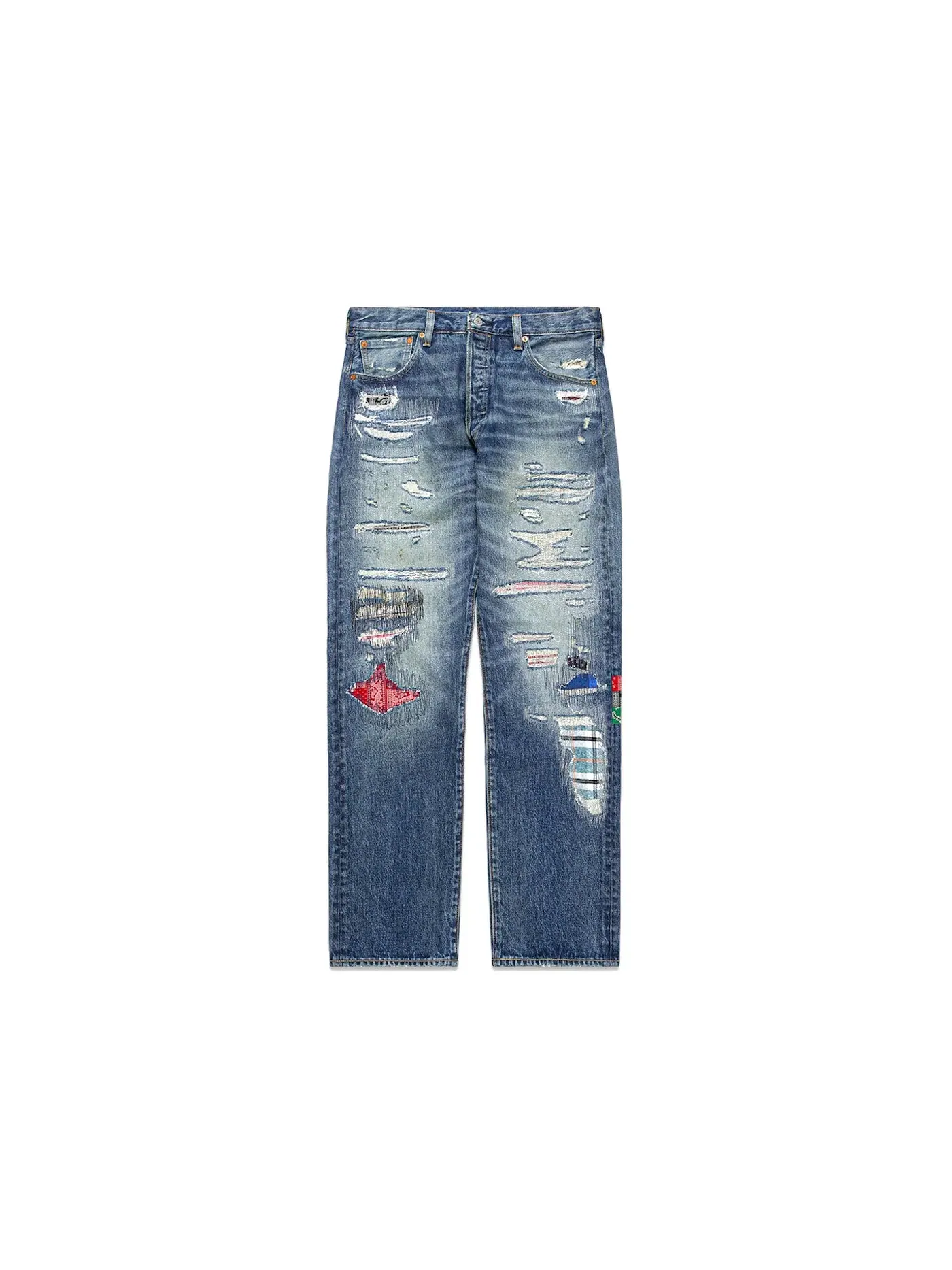 Мужские джинсы прямого кроя Levis x CLOT 501 Jeans — изображение 1 из 2, индиго синий