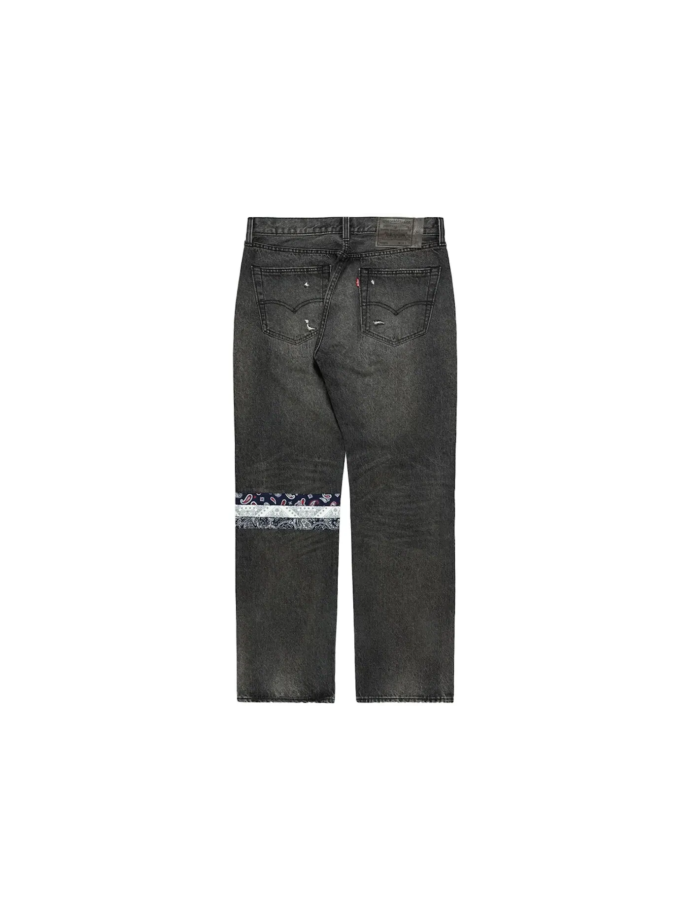 Мужские джинсы прямого кроя Levis x CLOT UNIONRAIL 501 Jean — изображение 2 из 2, черный