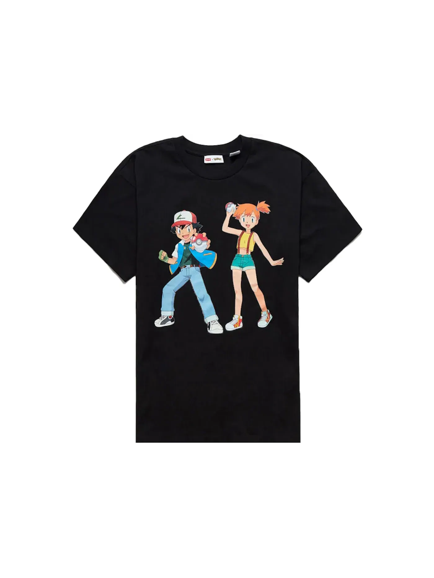 Детская футболка с принтом Pokémon Levis — изображение 1 из 1, черный