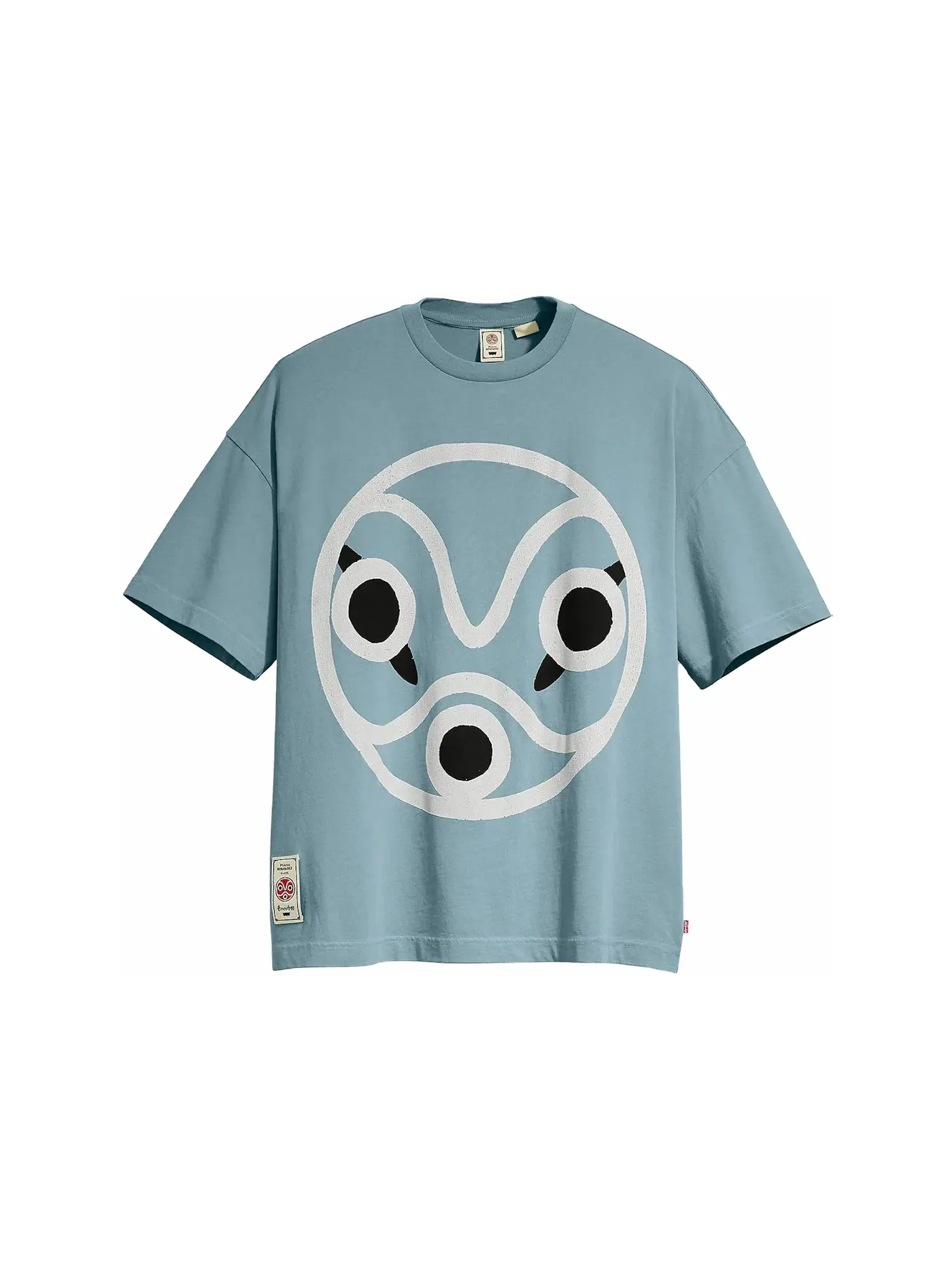 Мужская футболка с принтом Levis x Princess Mononoke San's Mask T-shirt — изображение 1 из 2, синий