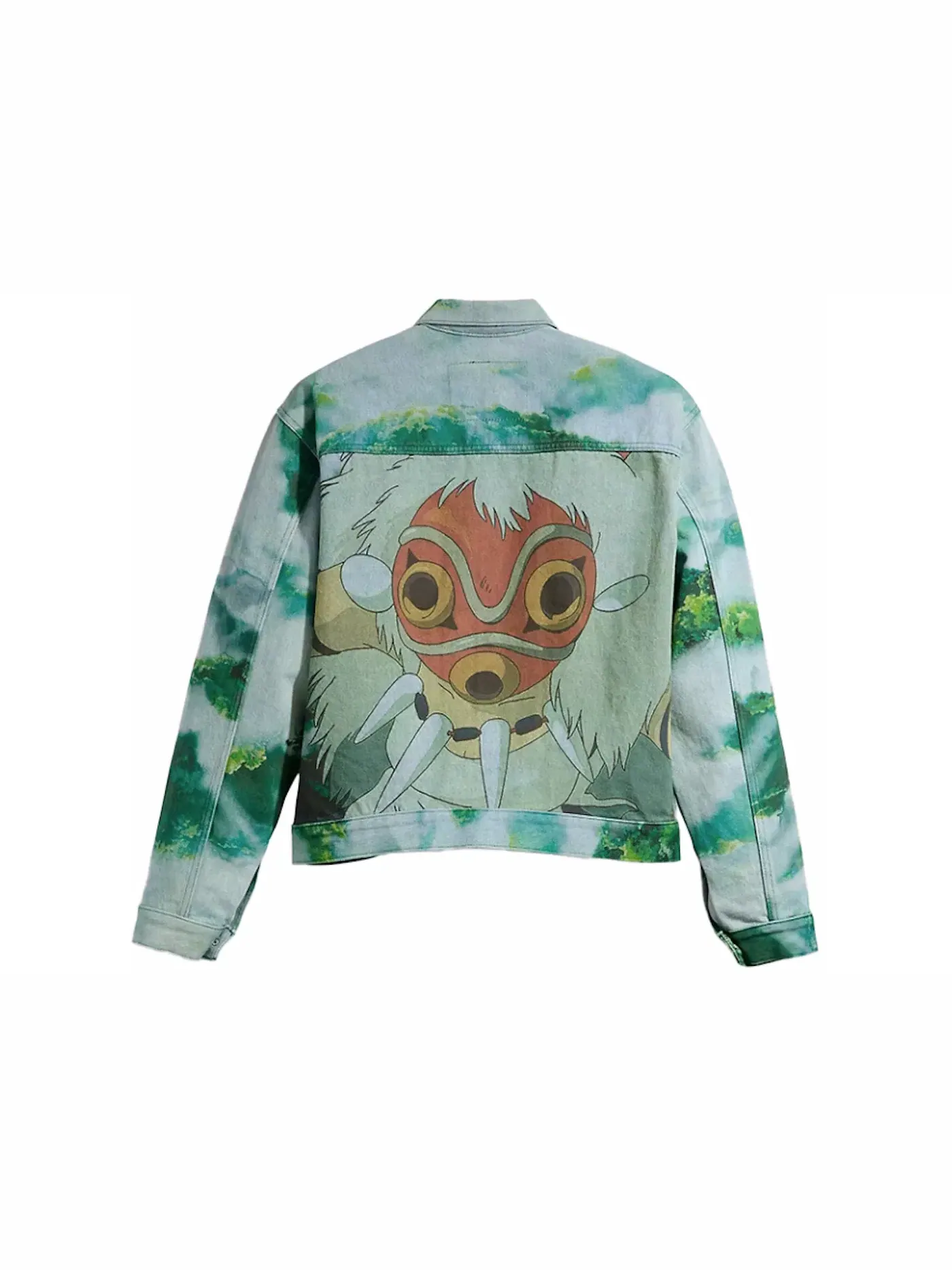 Мужская куртка с принтом Levis x Princess Mononoke San & Wolf Trucker Jacket — изображение 2 из 2, синий