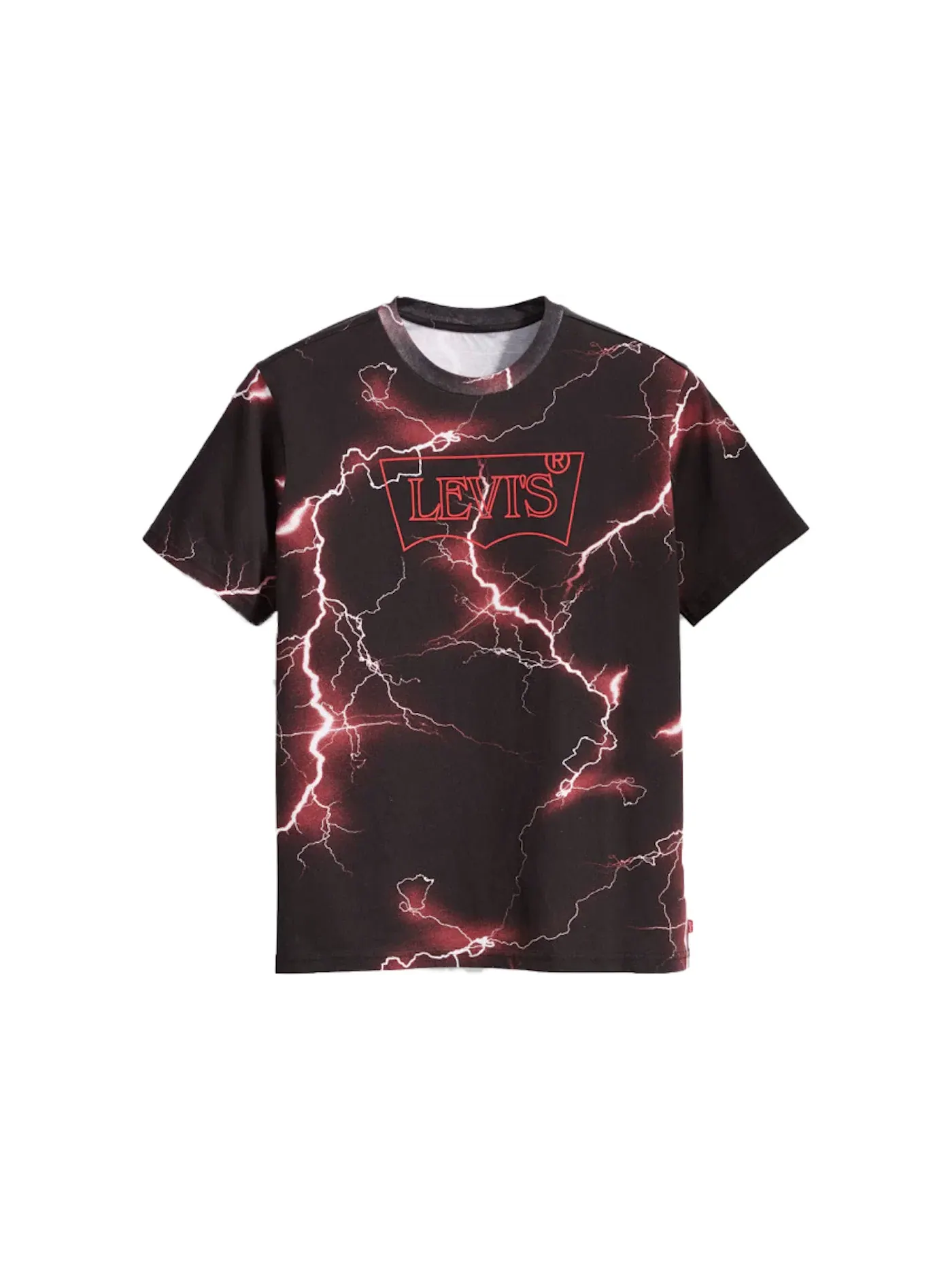 Мужская футболка с принтом Levis x Stranger Things Strange Logo Tee — изображение 1 из 1, черный