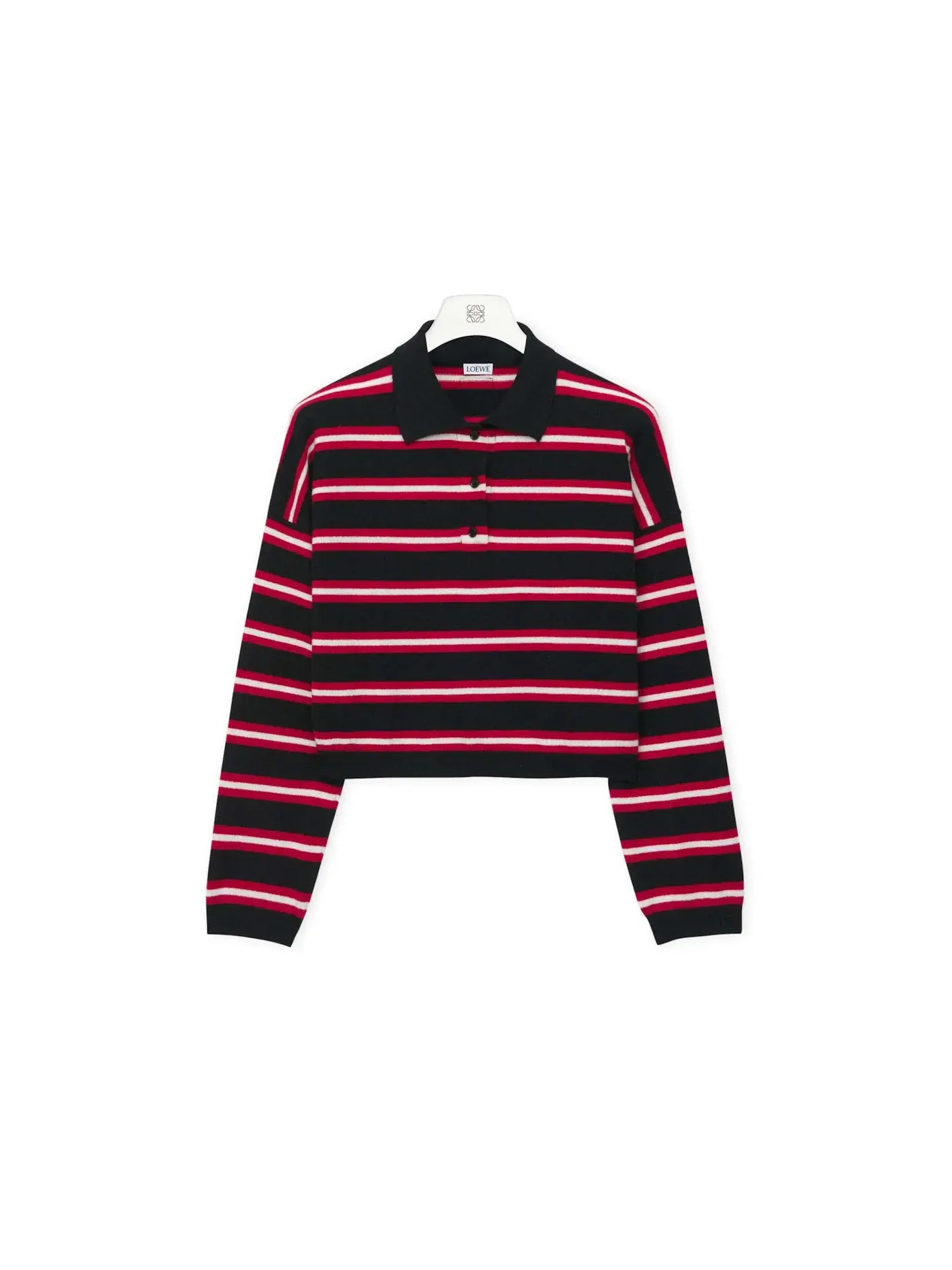 Женский пуловер шерстяной Sweater in Wool LOEWE — изображение 1 из 2, черный