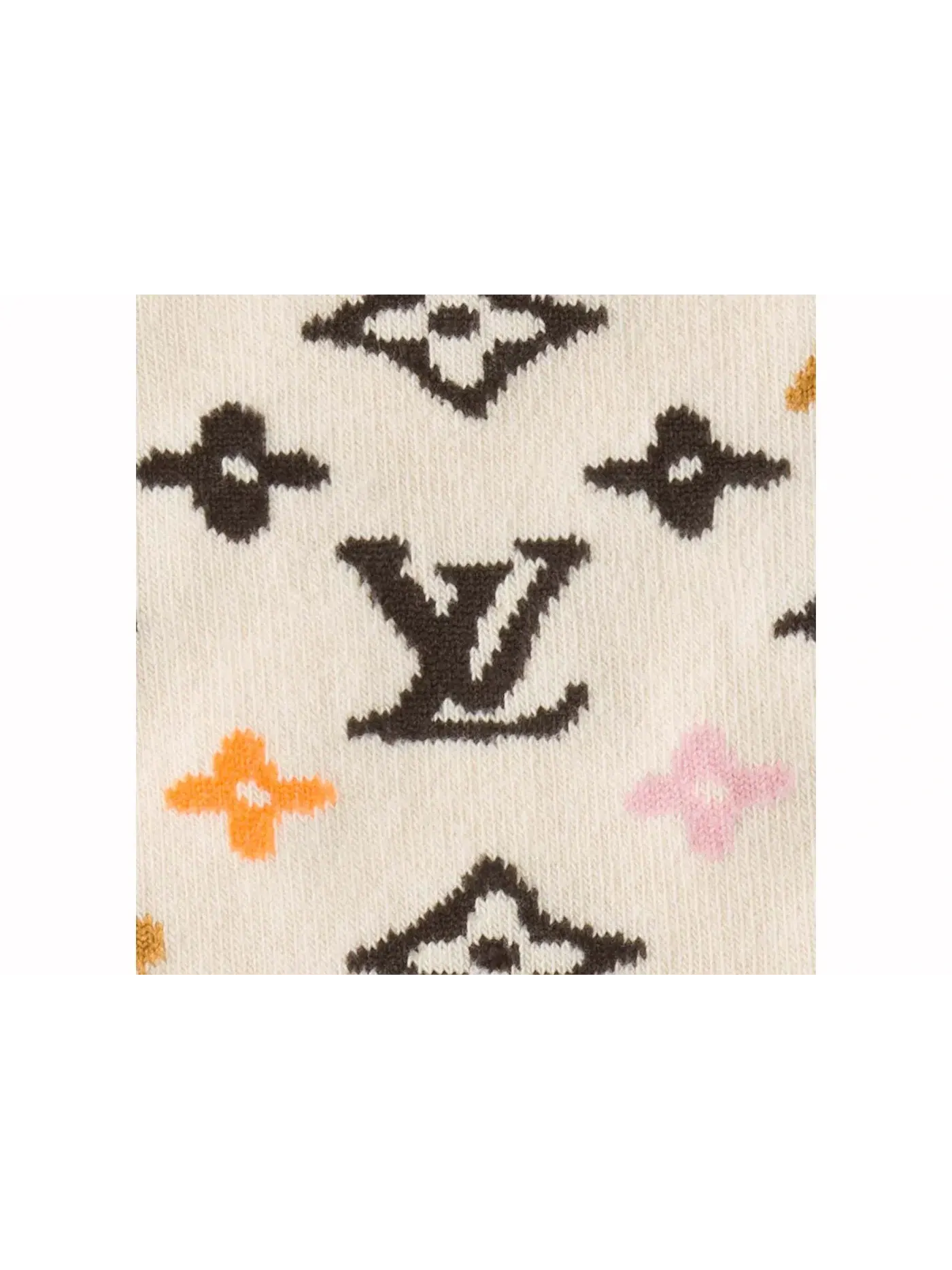 Мужские носки с монограммой Louis Vuitton by Tyler, the Creator Monogram Craggy — изображение 3 из 3, бежевый