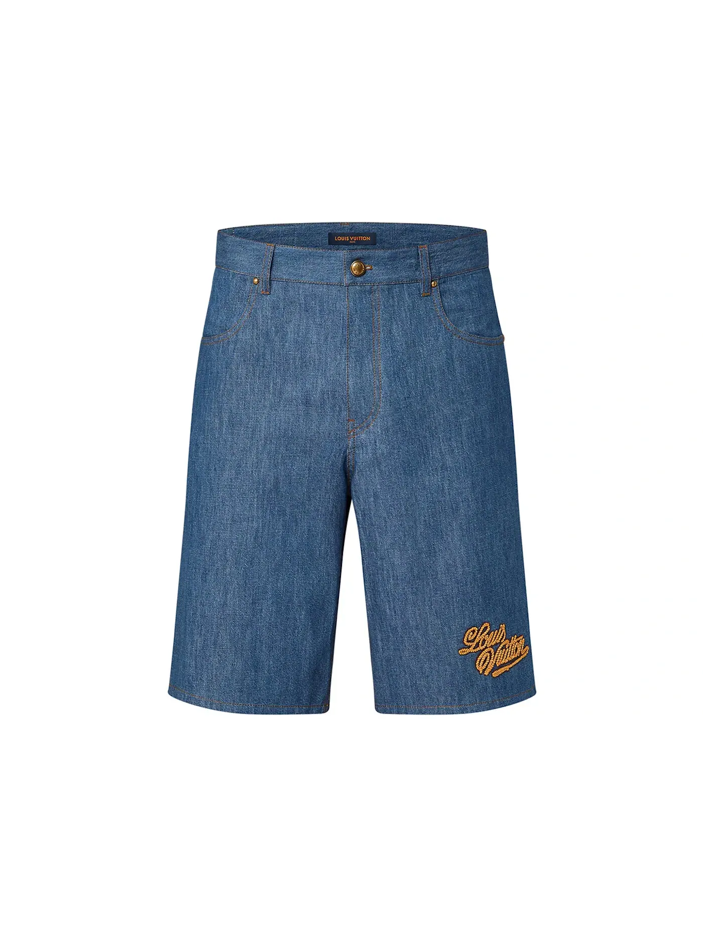 Мужские шорты хлопковые Shorts Louis Vuitton — изображение 1 из 1, синий