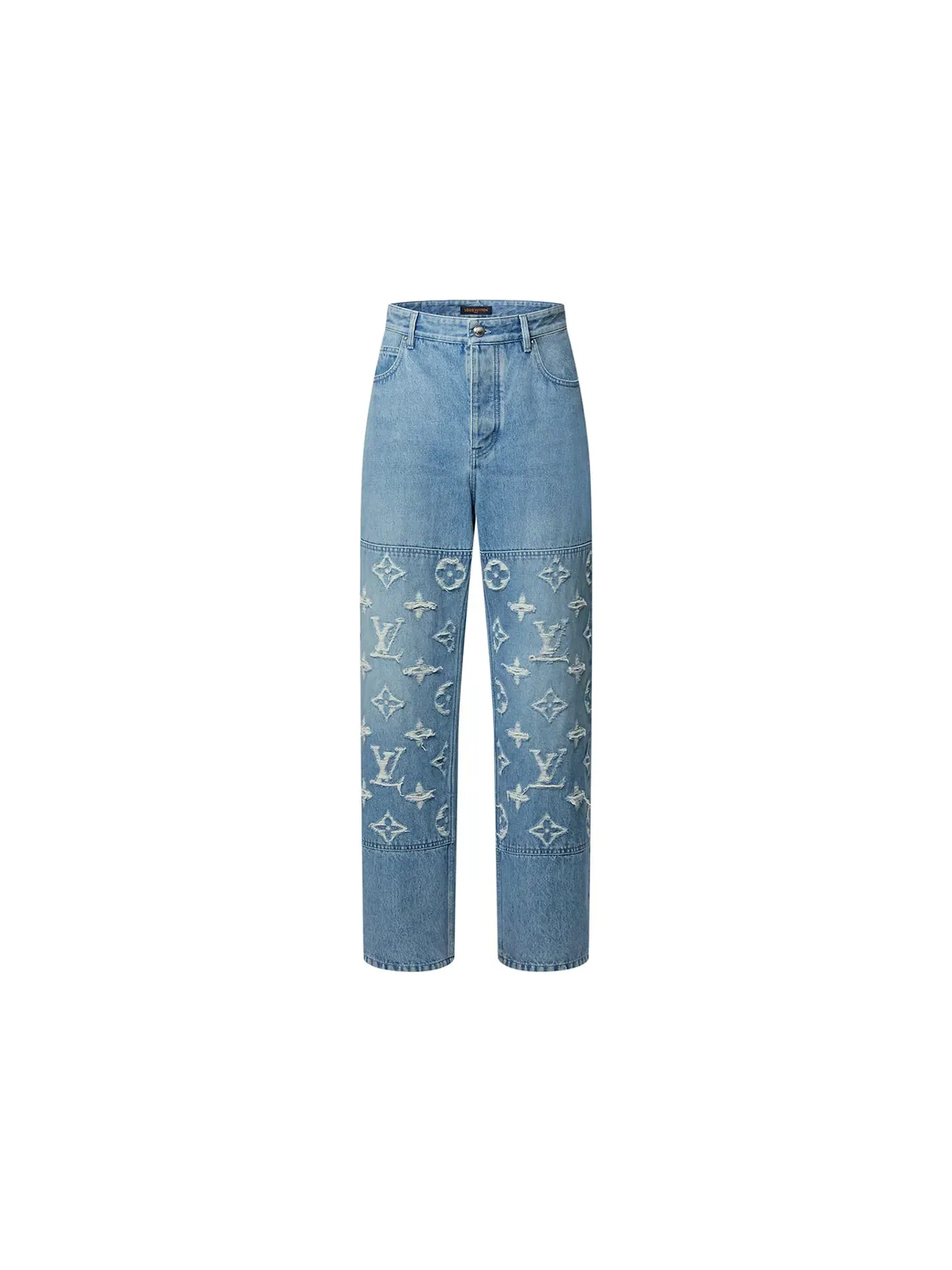 Мужские джинсы из денима Denim Skate Louis Vuitton — изображение 1 из 1, синий