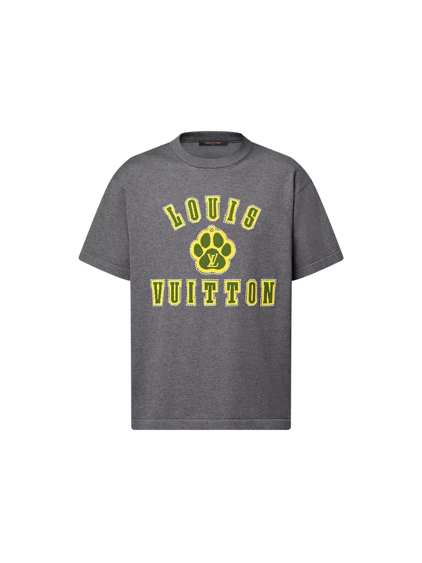 Мужской свитшот с коротким рукавом Crewneck Louis Vuitton — изображение 1 из 2, серый