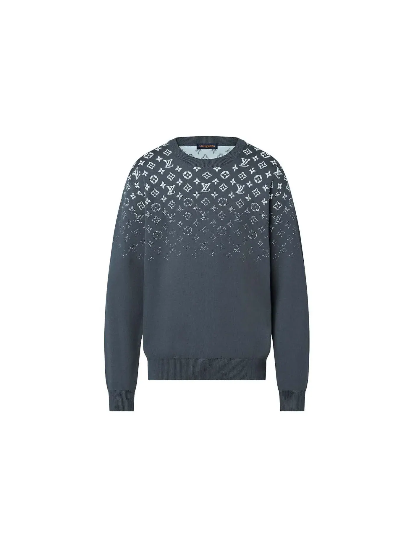 Мужской свитшот с градиентом Crewneck Louis Vuitton, Volcanic Ash — изображение 1 из 1