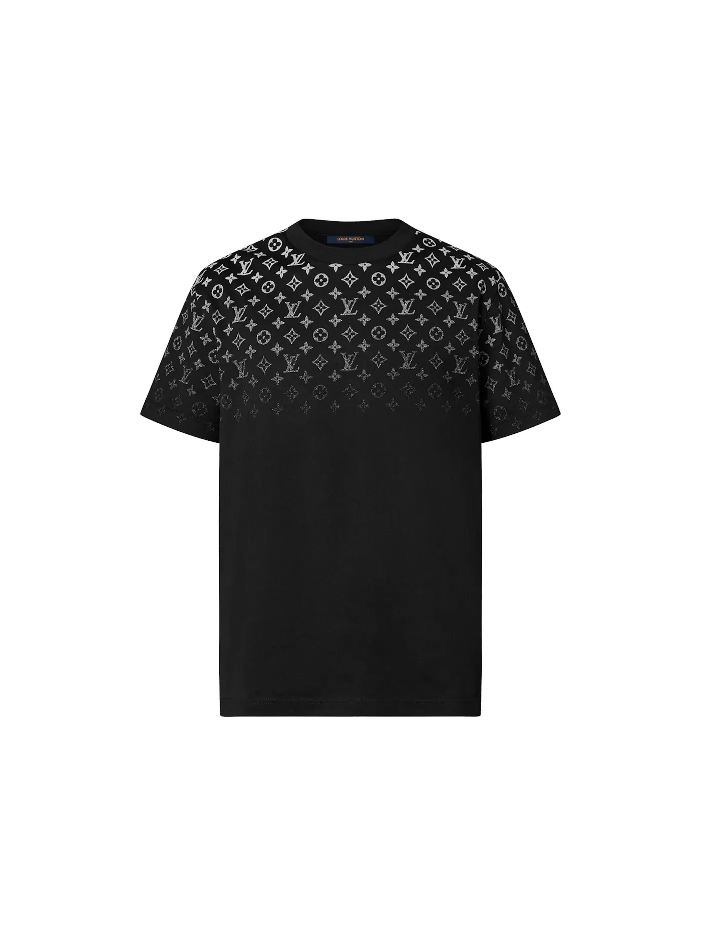 Мужская футболка с градиентом T-shirt Louis Vuitton — изображение 1 из 1, белый/черный