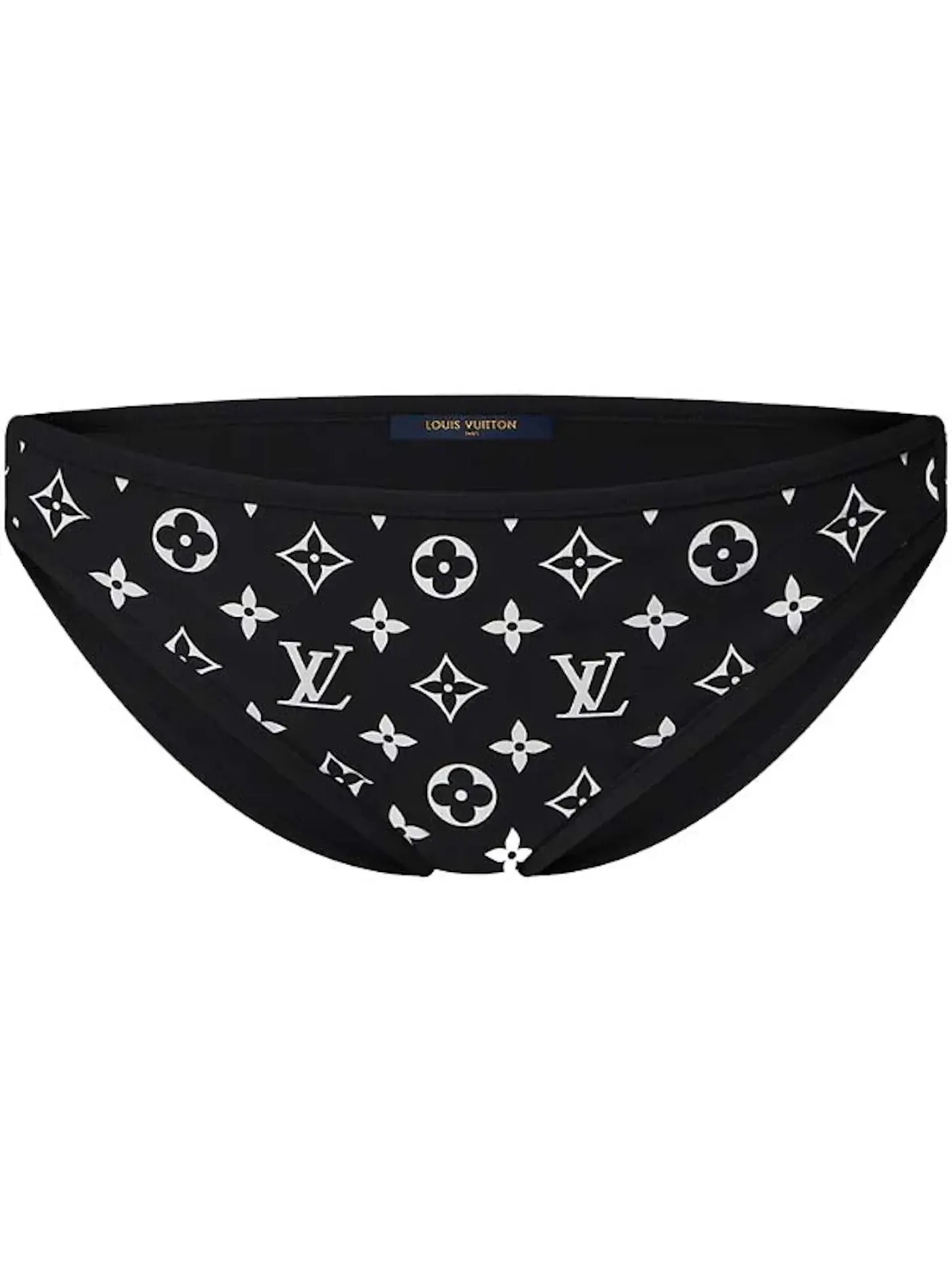 Женские плавки бикини с низкой посадкой LV Night Louis Vuitton — изображение 1 из 1, черный