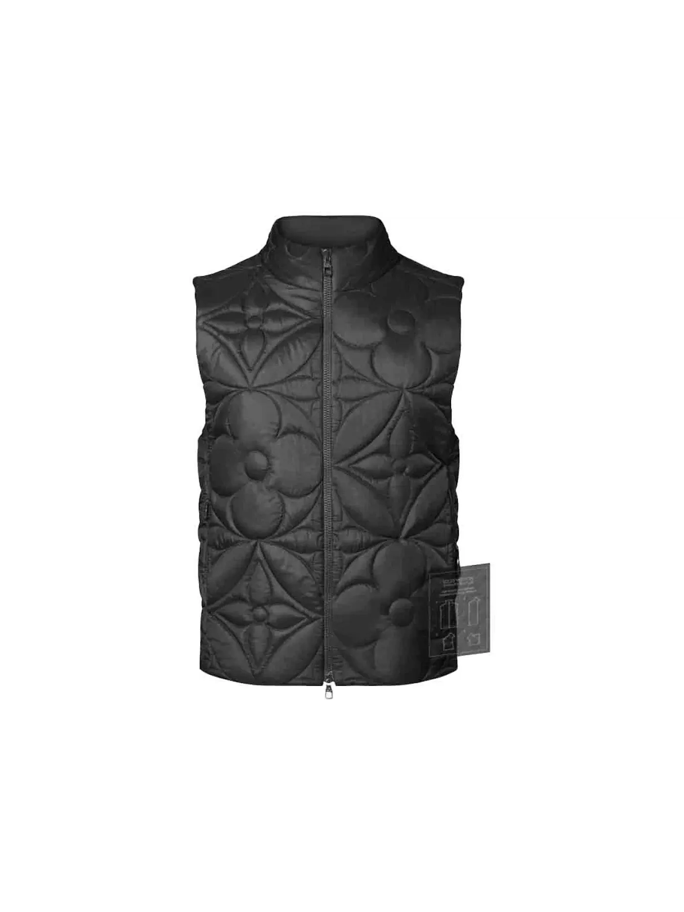 Мужской жилет с принтом Monogram Flower Gilet Louis Vuitton — изображение 1 из 1, черный