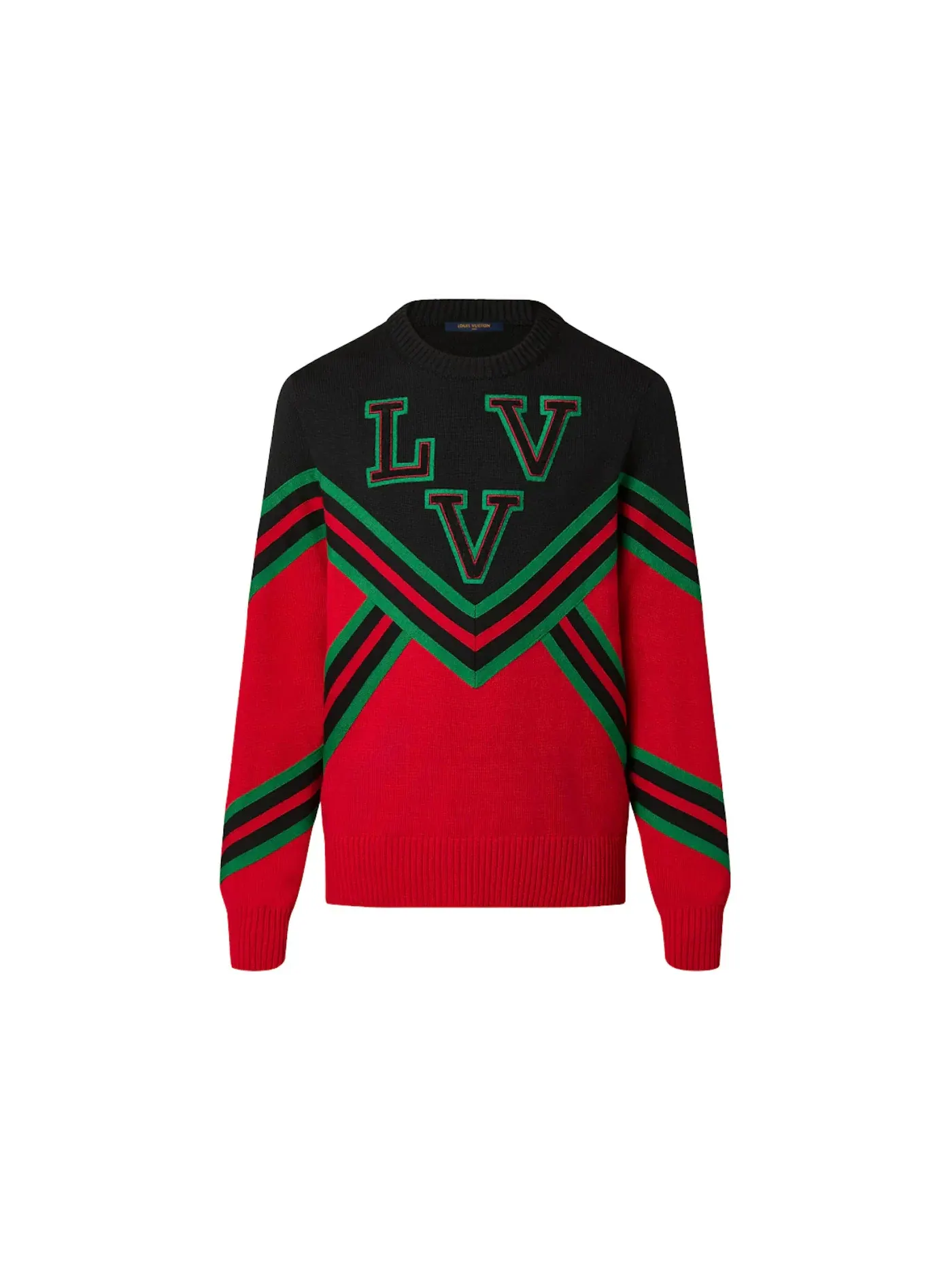 Мужской свитшот с принтом LVV Sport Team Crewneck Louis Vuitton — изображение 1 из 1, мульти