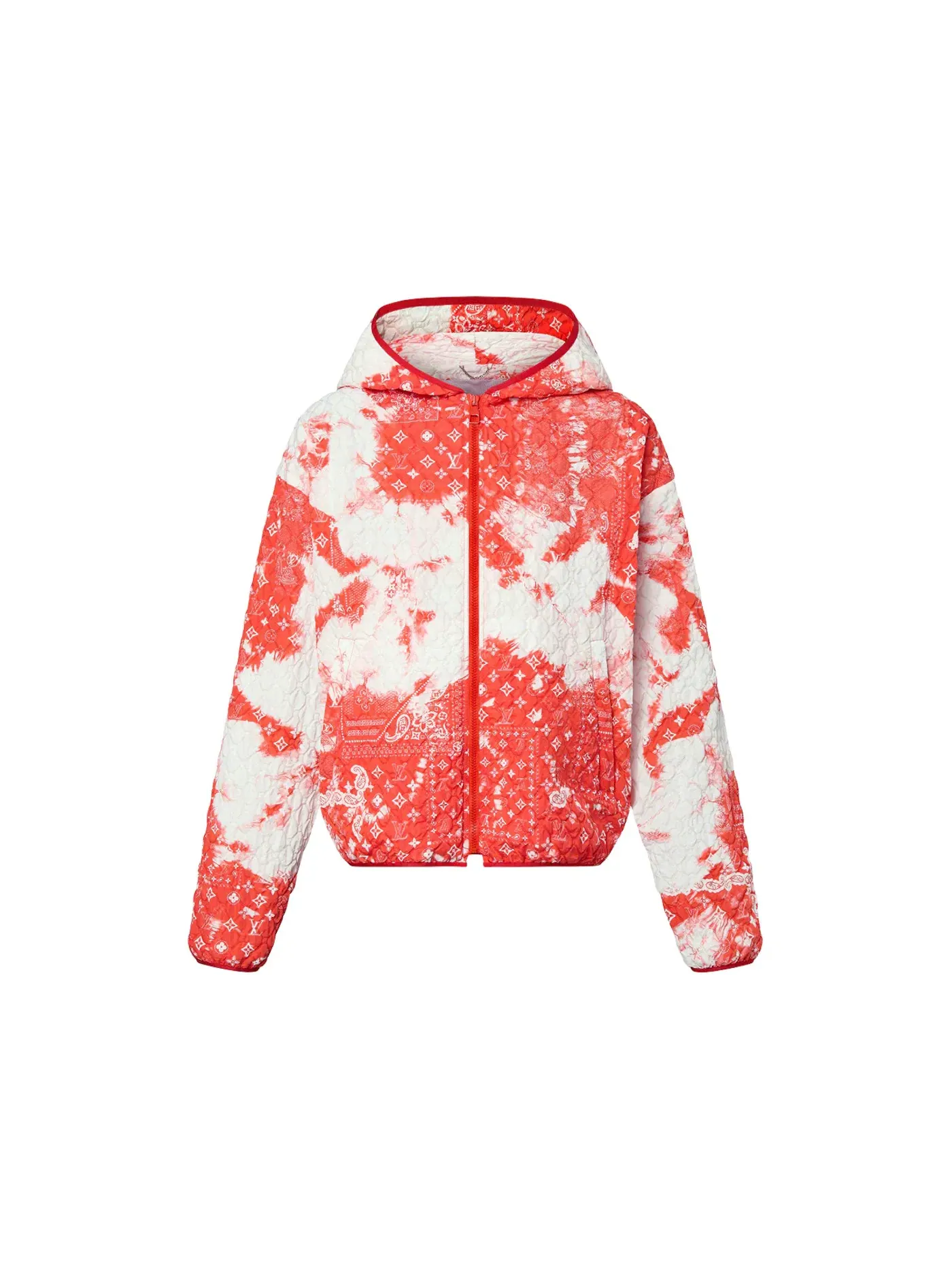 Мужская ветровка с принтом Louis Vuitton Monogram Bandana Windbreaker — изображение 1 из 2, оранжевый белый