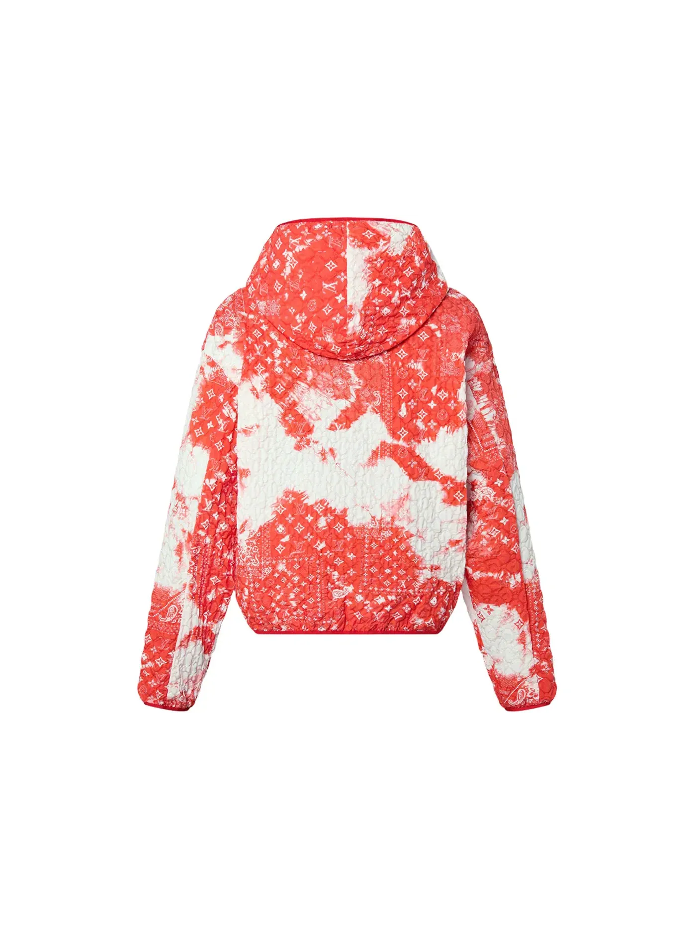 Мужская ветровка с принтом Louis Vuitton Monogram Bandana Windbreaker — изображение 2 из 2, оранжевый белый