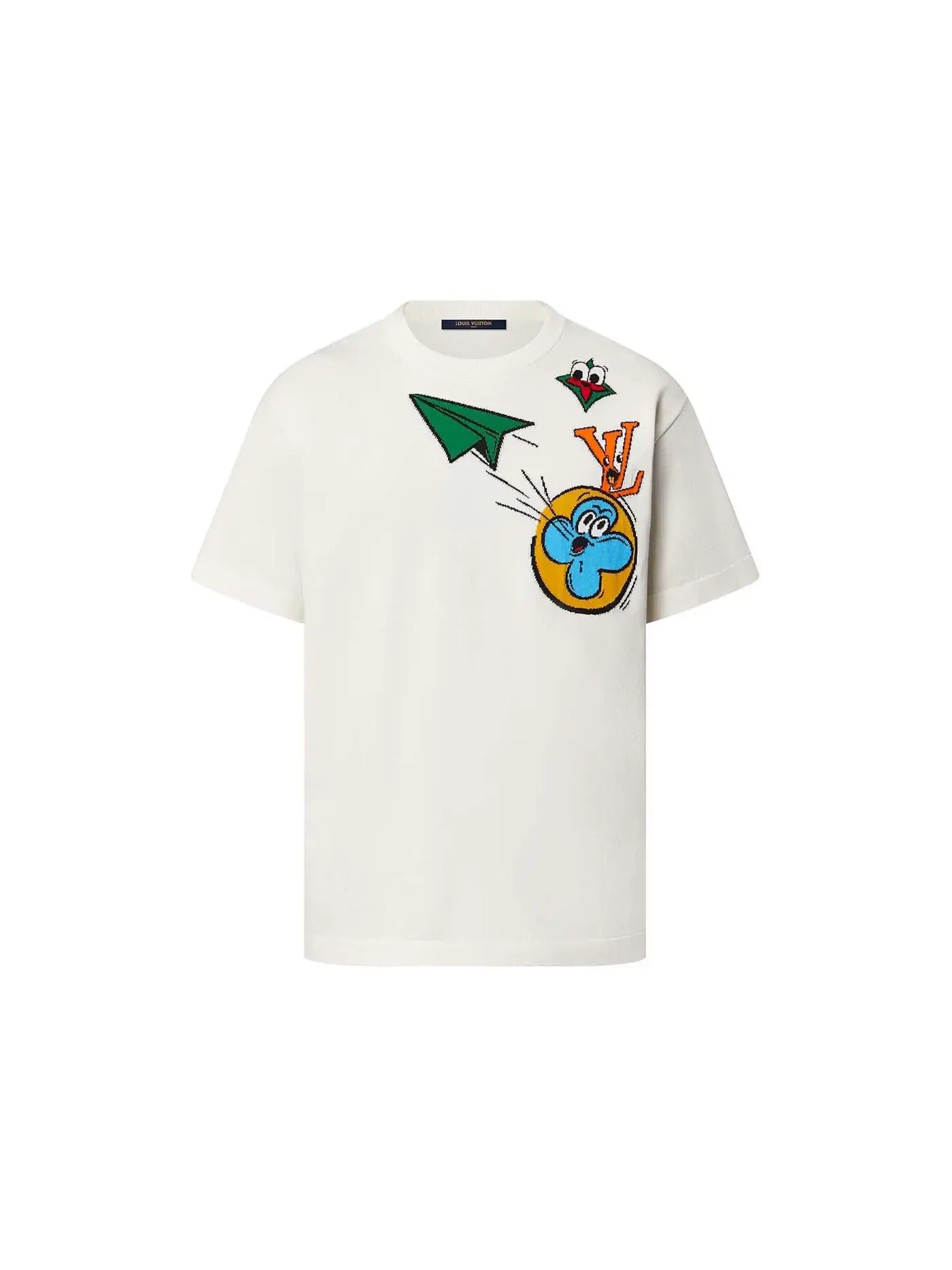 Мужской свитшот с интарсией Monogram Comics Crewneck Louis Vuitton — изображение 1 из 2, мульти