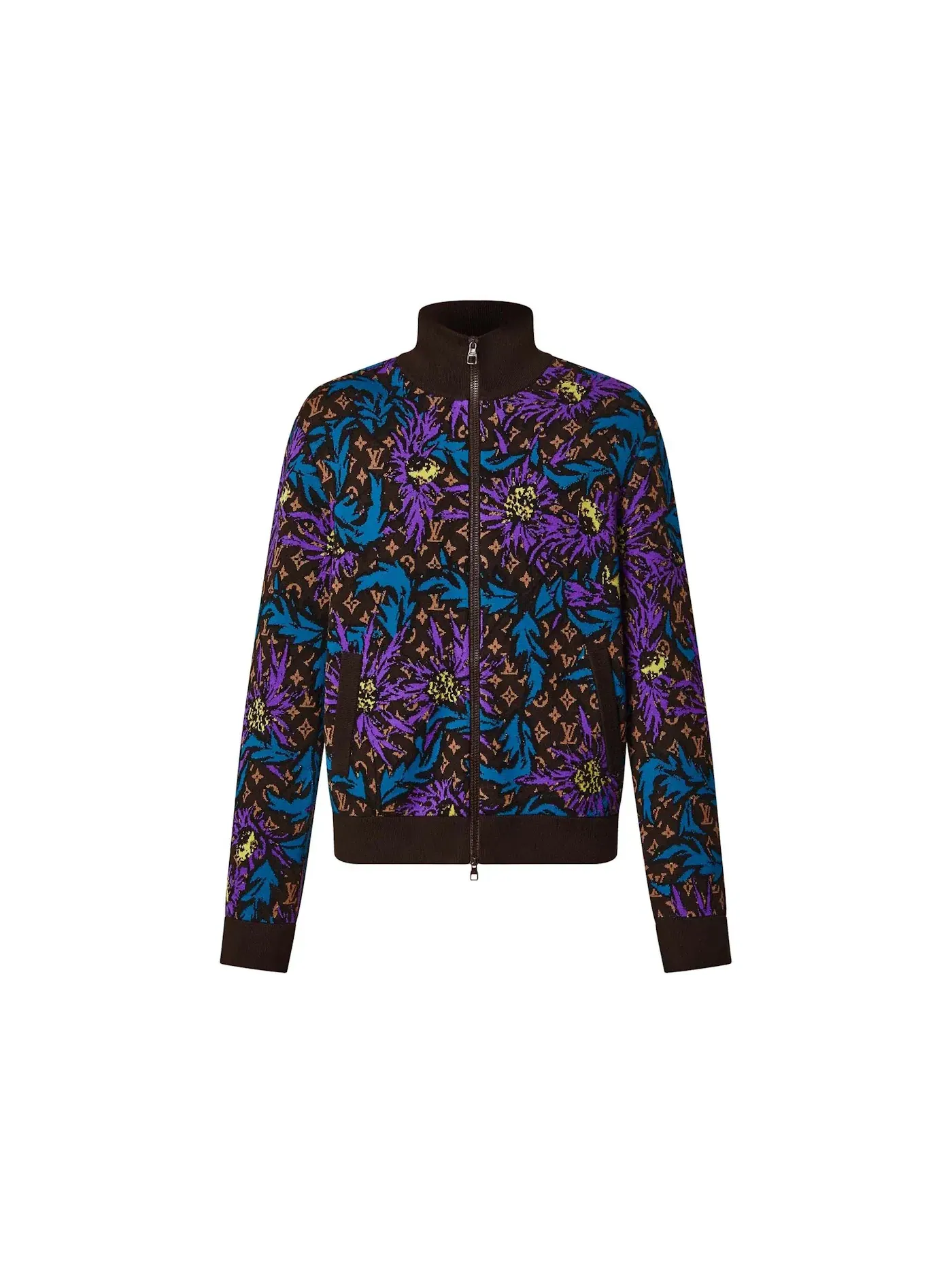 Мужская куртка с принтом Monogram Thistle Zip-Through Louis Vuitton — изображение 1 из 1, мульти