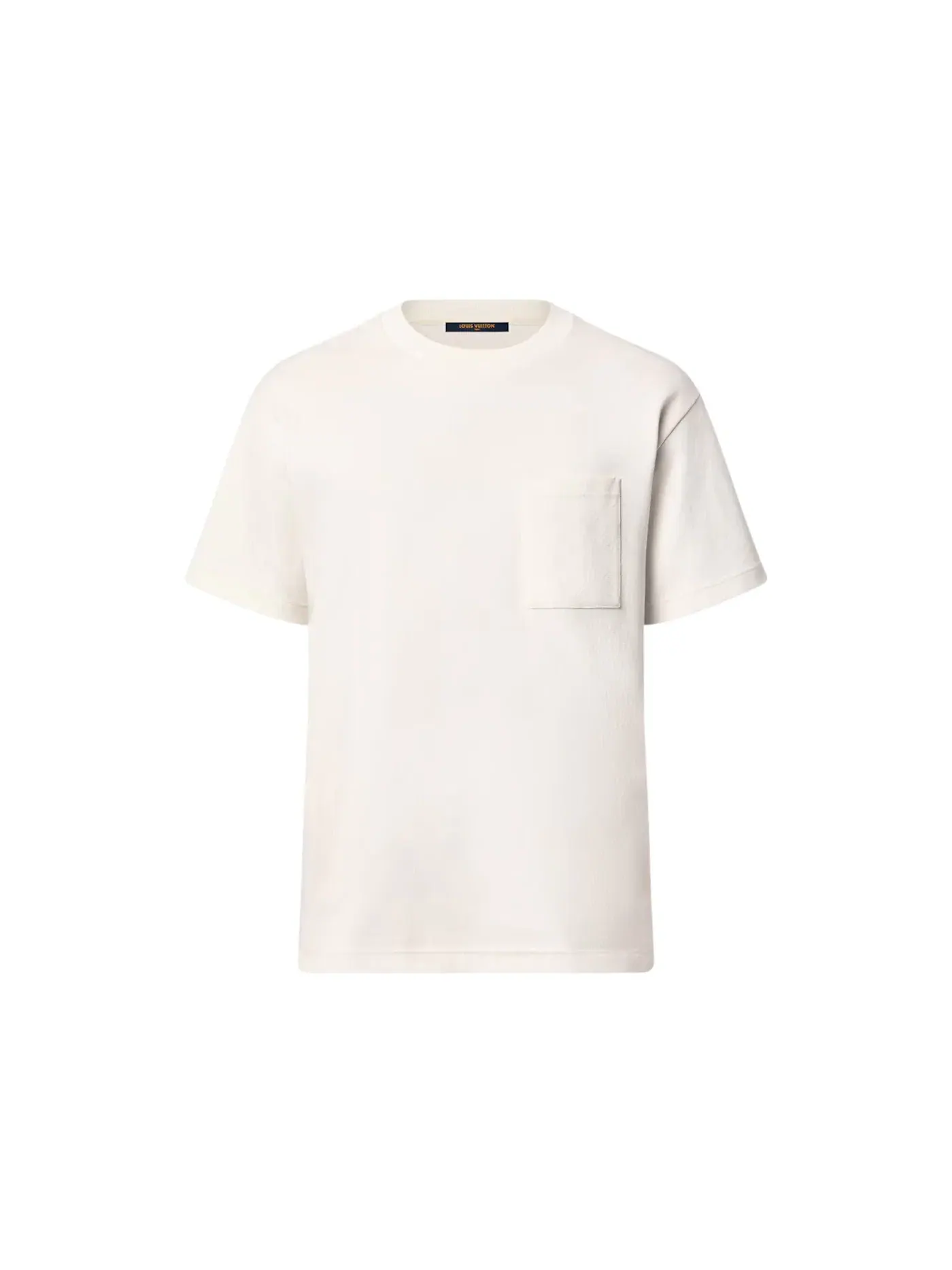 Мужская футболка из пике Louis Vuitton T-shirt — изображение 1 из 1, белый молоко