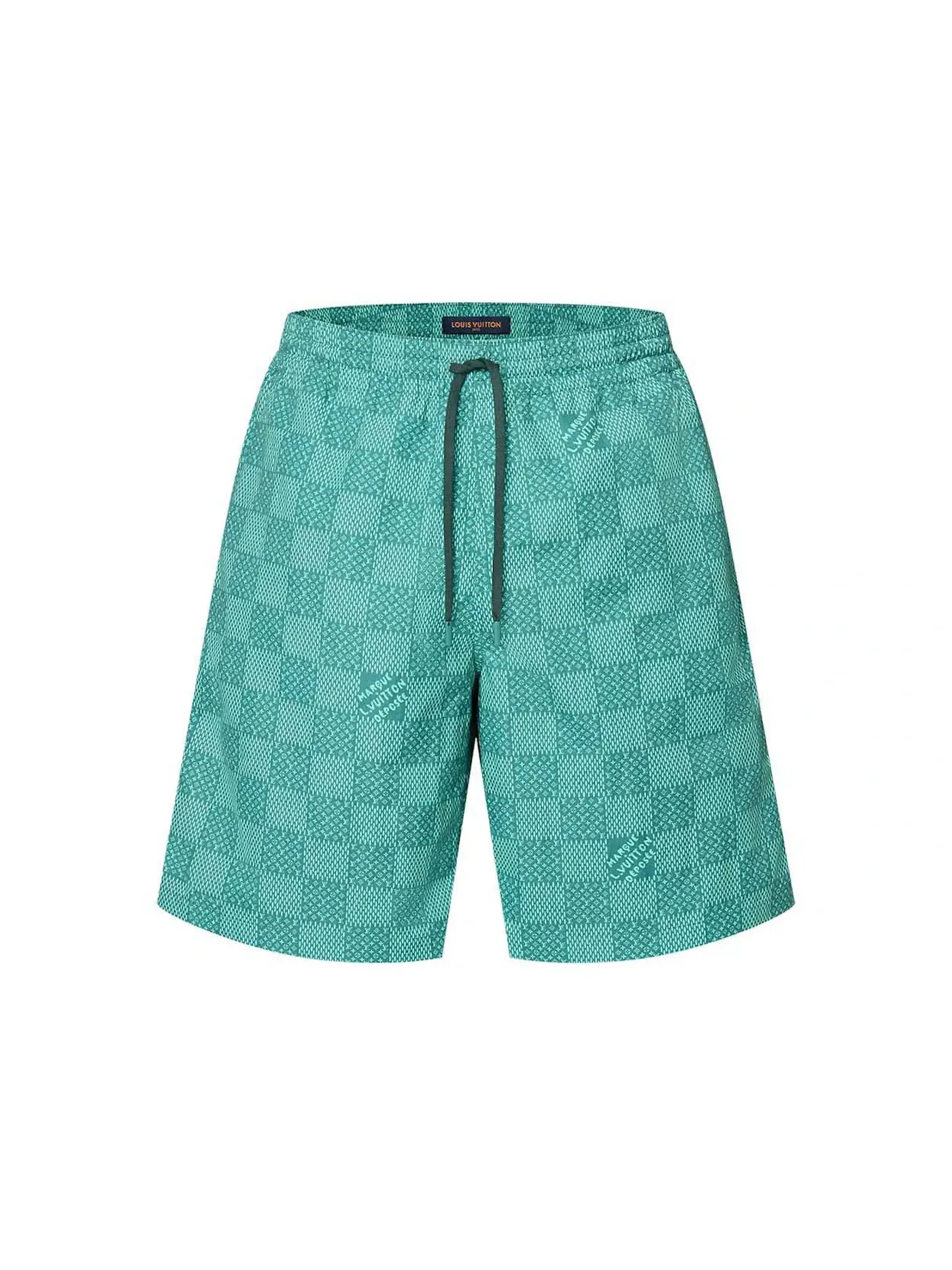 Мужские шорты для плавания с принтом Swimshorts Louis Vuitton — изображение 1 из 1, бирюзовый