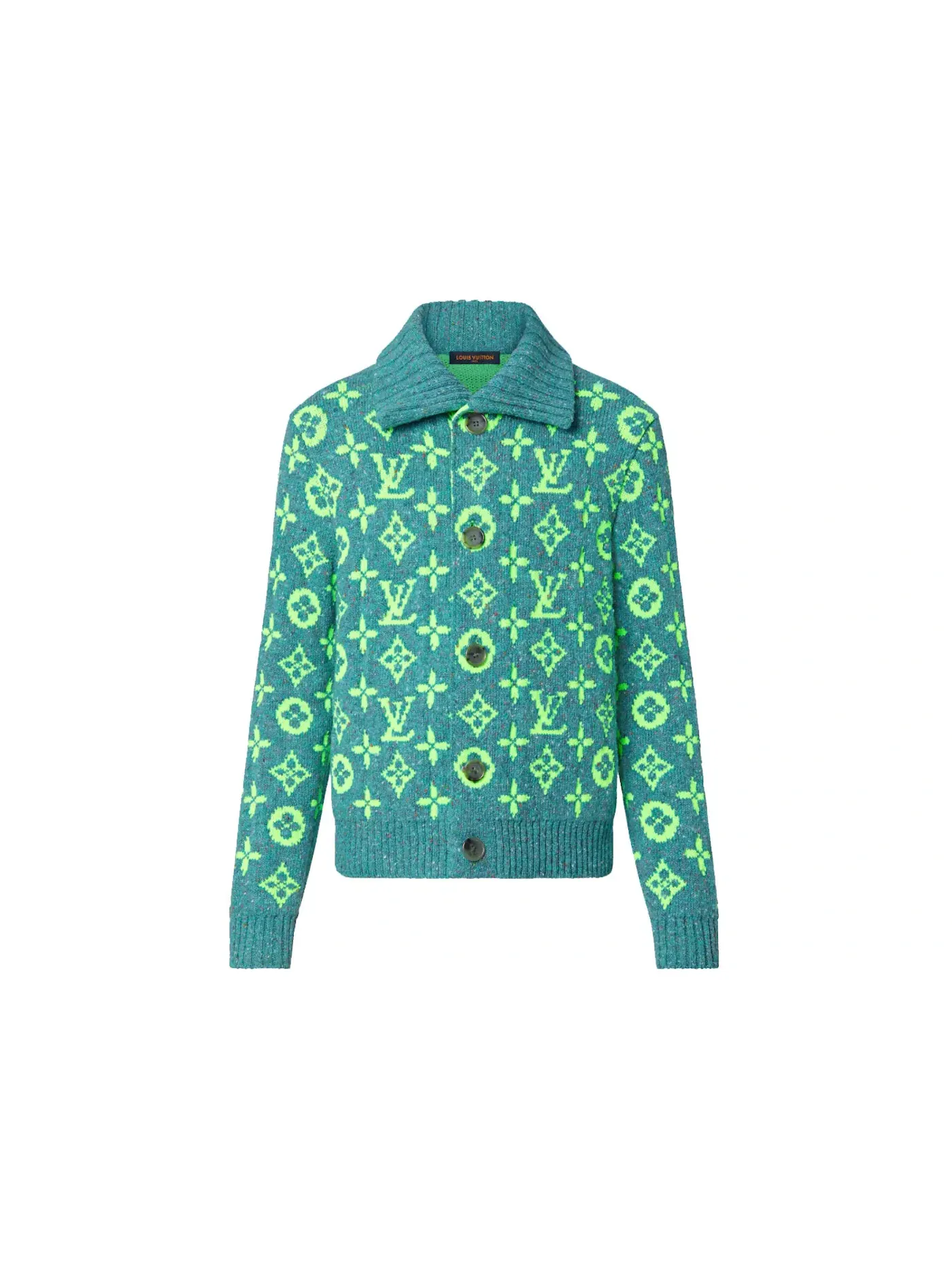 Мужской кардиган с принтом Louis Vuitton Signature Cardigan — изображение 1 из 1, мульти