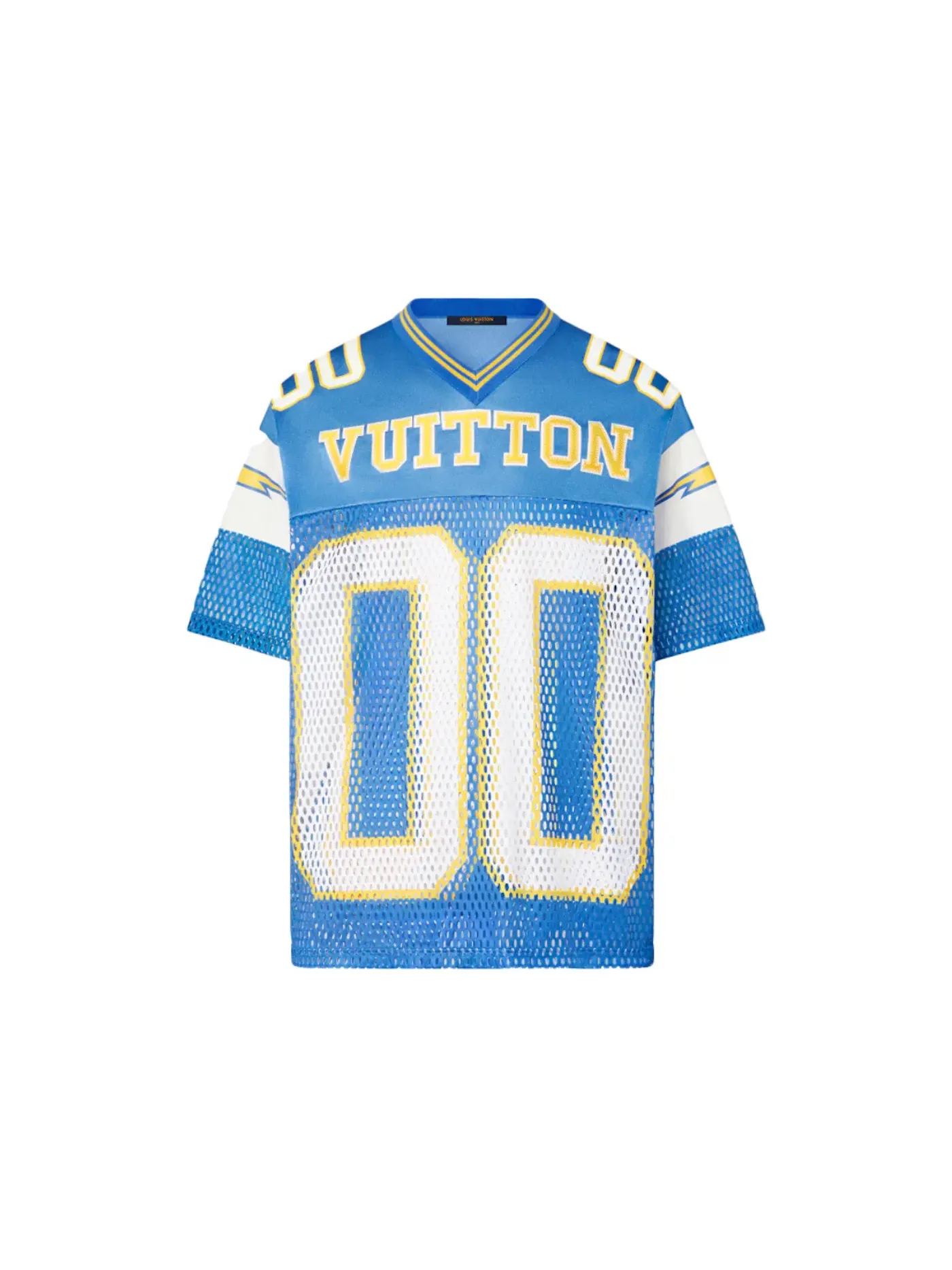 Мужская футболка с нашивкой Louis Vuitton T-shirt with Patch — изображение 1 из 1, синий