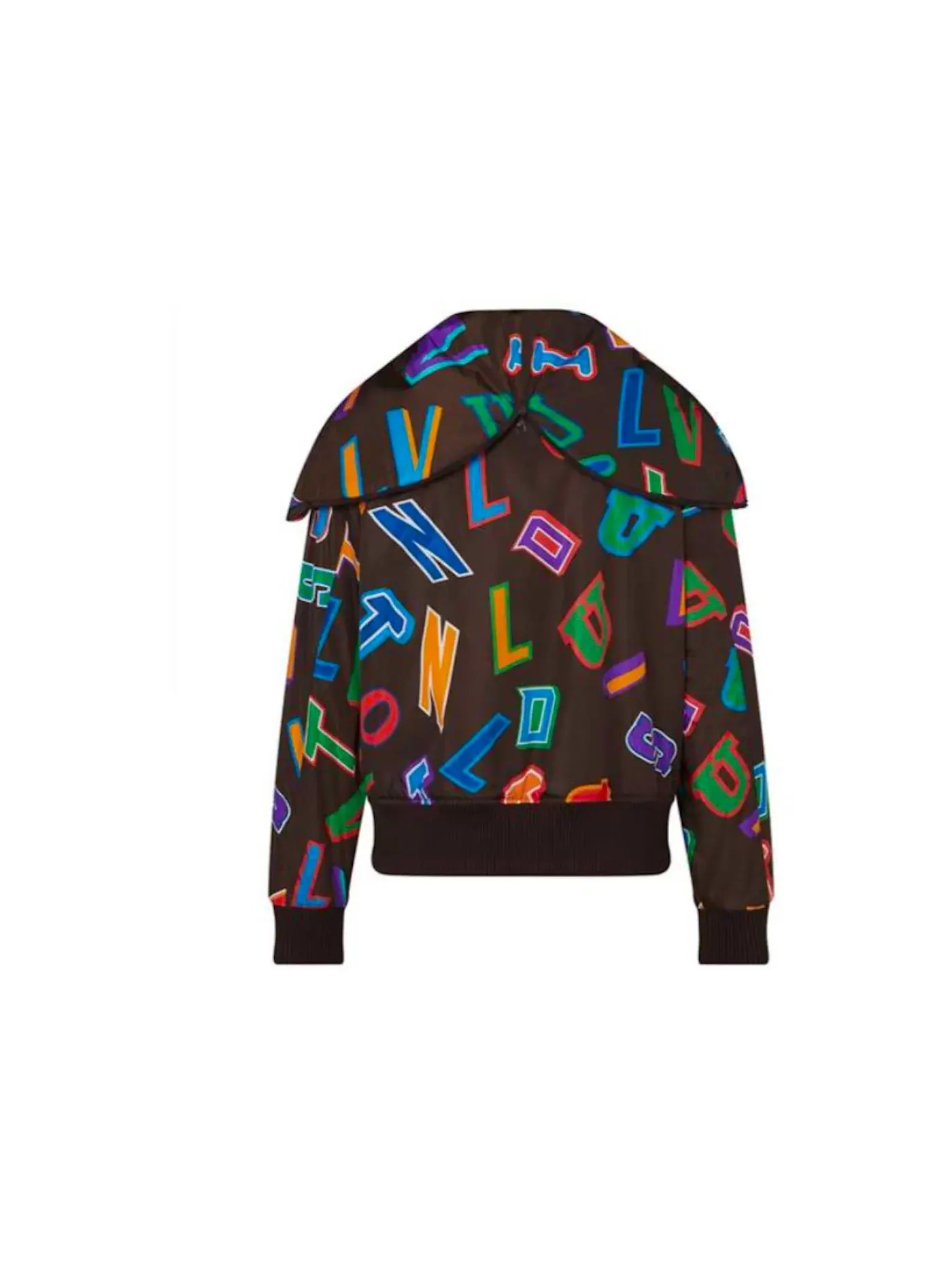 Мужская куртка-блузон с капюшоном Blouson Louis Vuitton — изображение 2 из 2, коричневый