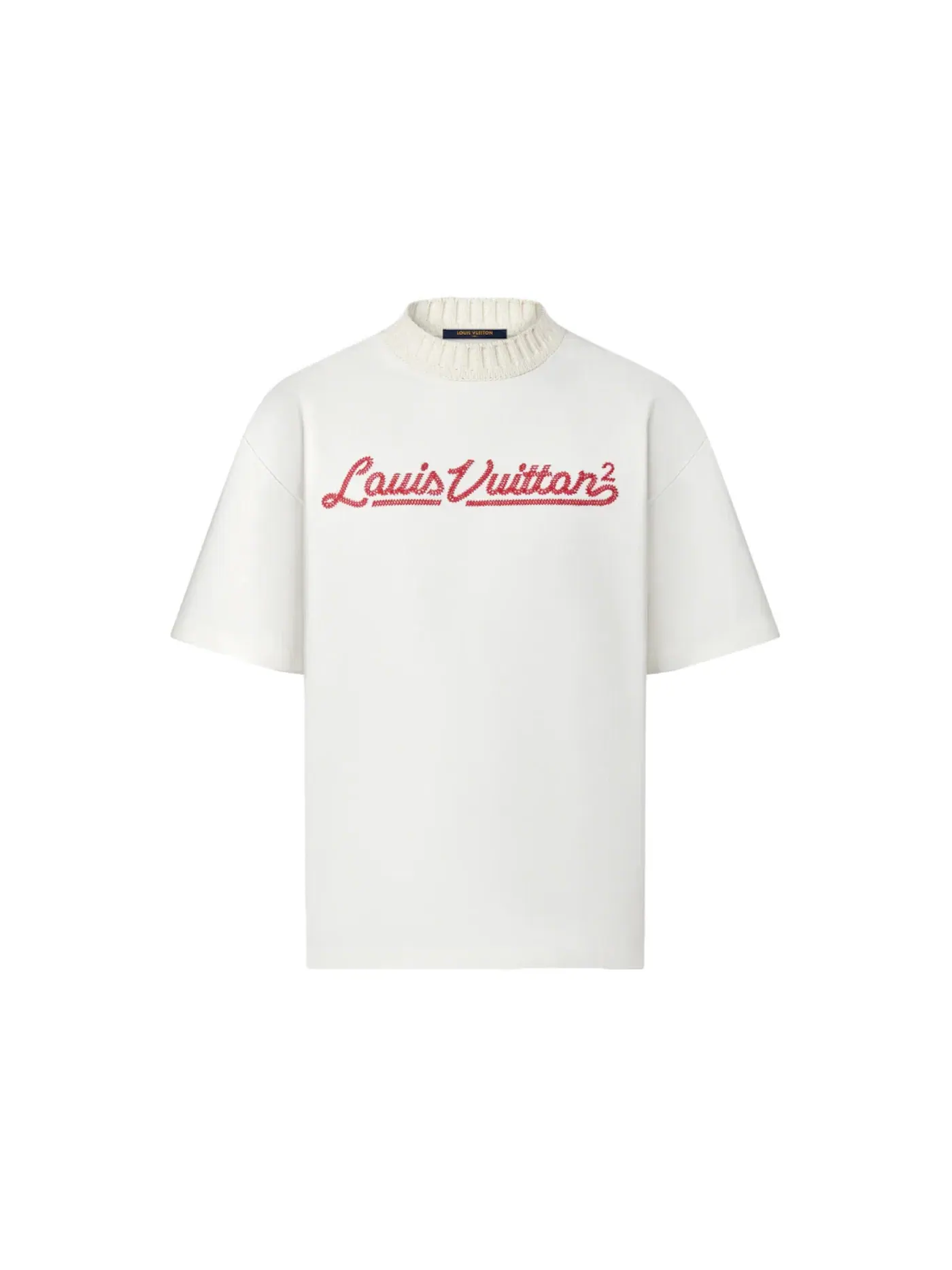 Мужская футболка с вышивкой Louis Vuitton x Nigo — изображение 1 из 1, белый
