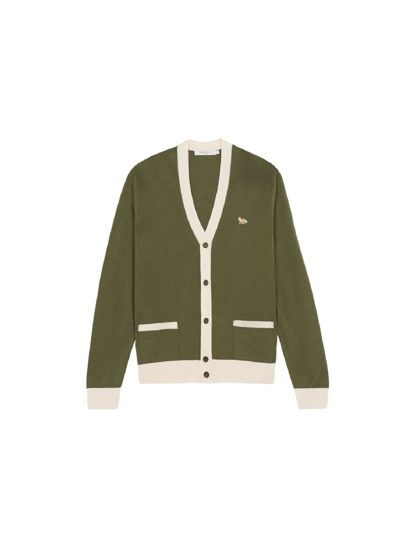 Детский кардиган с принтом Fox Patch Maison Kitsune Cardigan