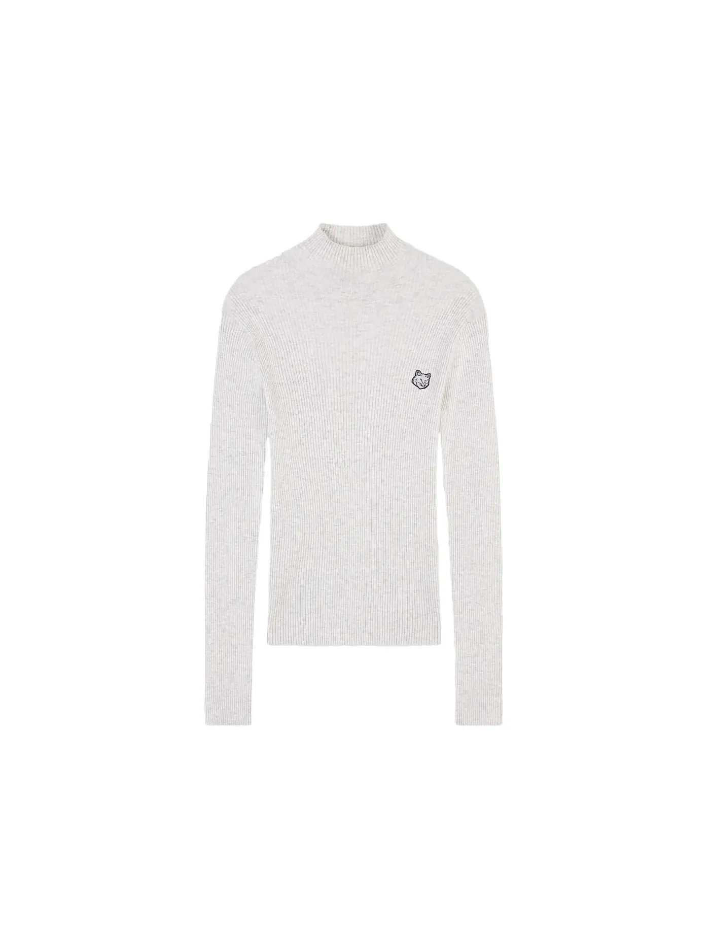 Женский свитер водолазка с принтом Bold Fox Head Patch Maison Kitsune