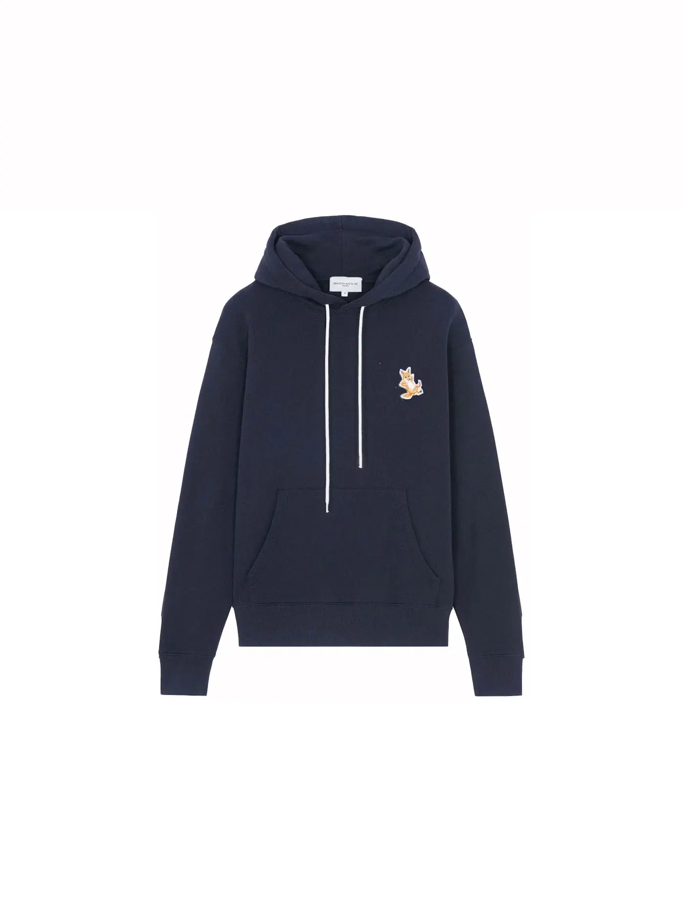 Унисекс худи с принтом Chillax Fox Patch Maison Kitsune — изображение 1 из 2, темно-синий