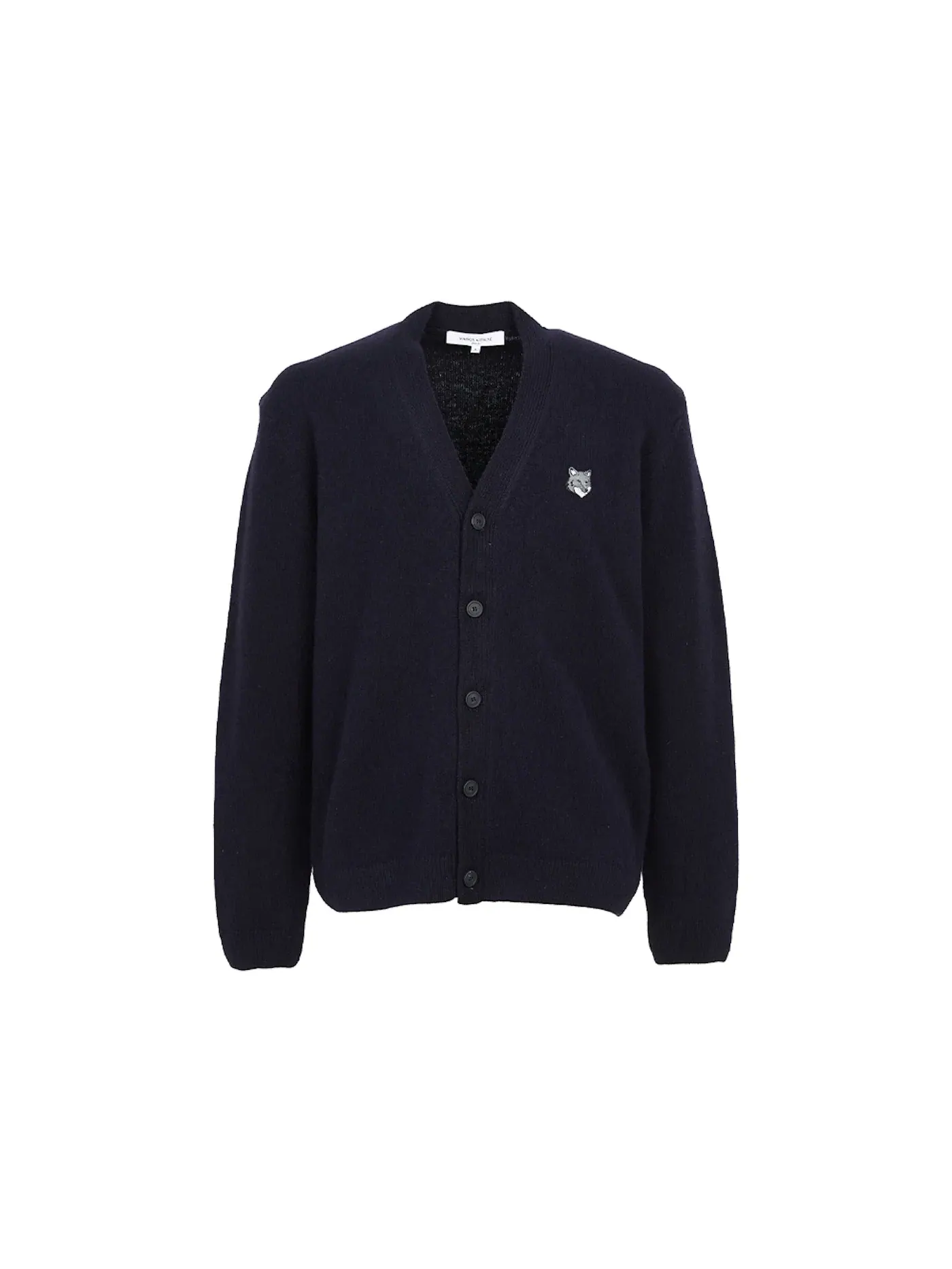 Мужской кардиган Fox Head Cardigan Maison Kitsune — изображение 1 из 1, темно-синий