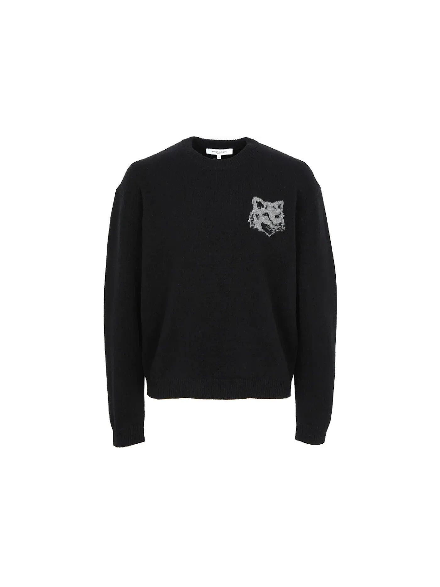 Мужской свитер с принтом Sweater Maison Kitsune — изображение 1 из 1, черный