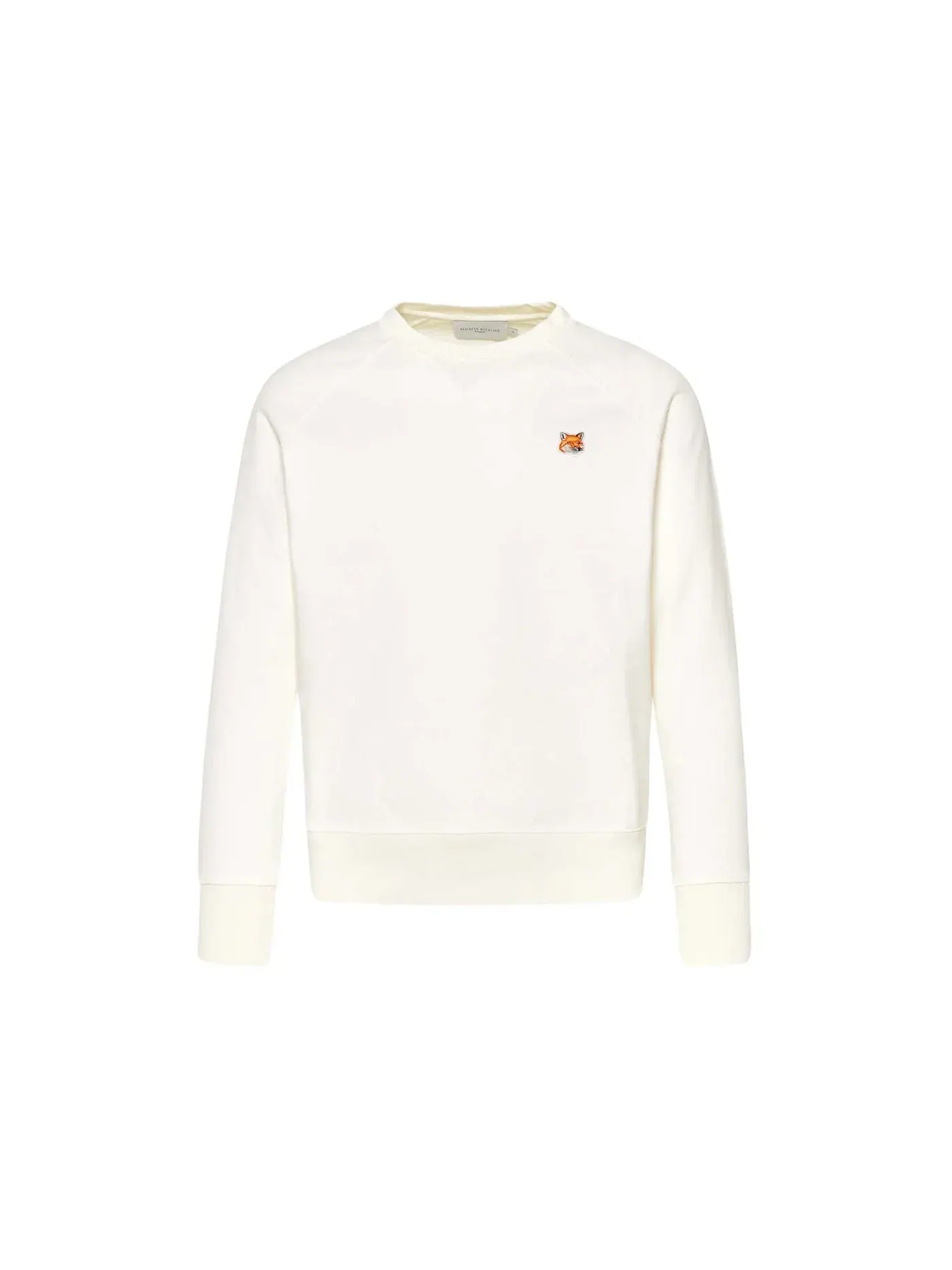 Мужской свитшот с принтом Fox Head Patch Maison Kitsune — изображение 1 из 1, белый