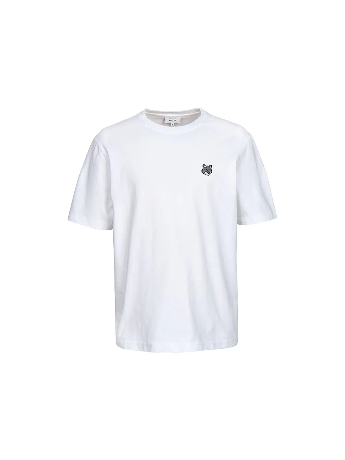 Мужская футболка с принтом Fox Head Maison Kitsune — изображение 1 из 1, белый