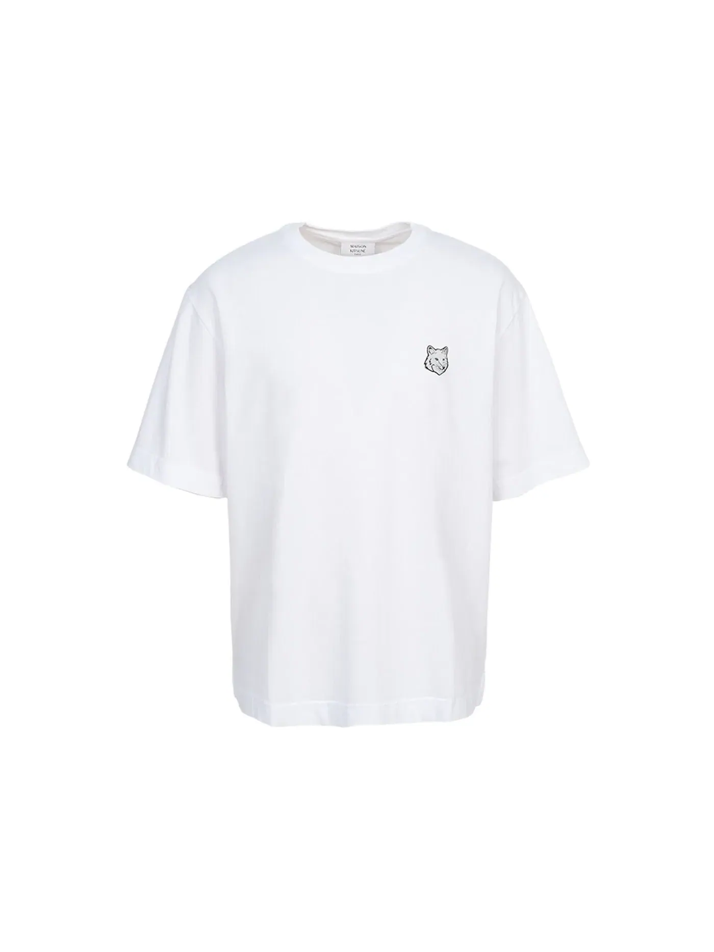 Мужская футболка с принтом Fox Head Maison Kitsune — изображение 1 из 1, белый