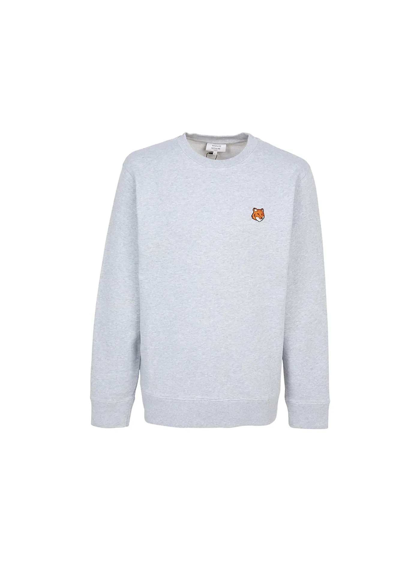 Мужской свитшот с принтом Maison Kitsune — изображение 1 из 1, серый