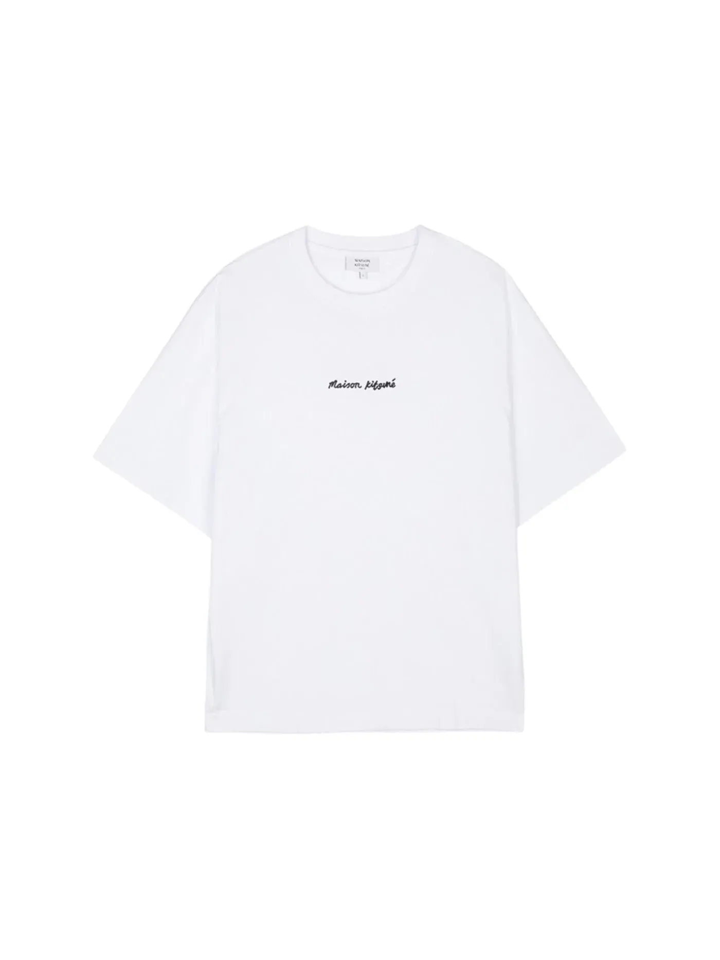 Мужская футболка с принтом Maison Kitsune — изображение 1 из 1, белый