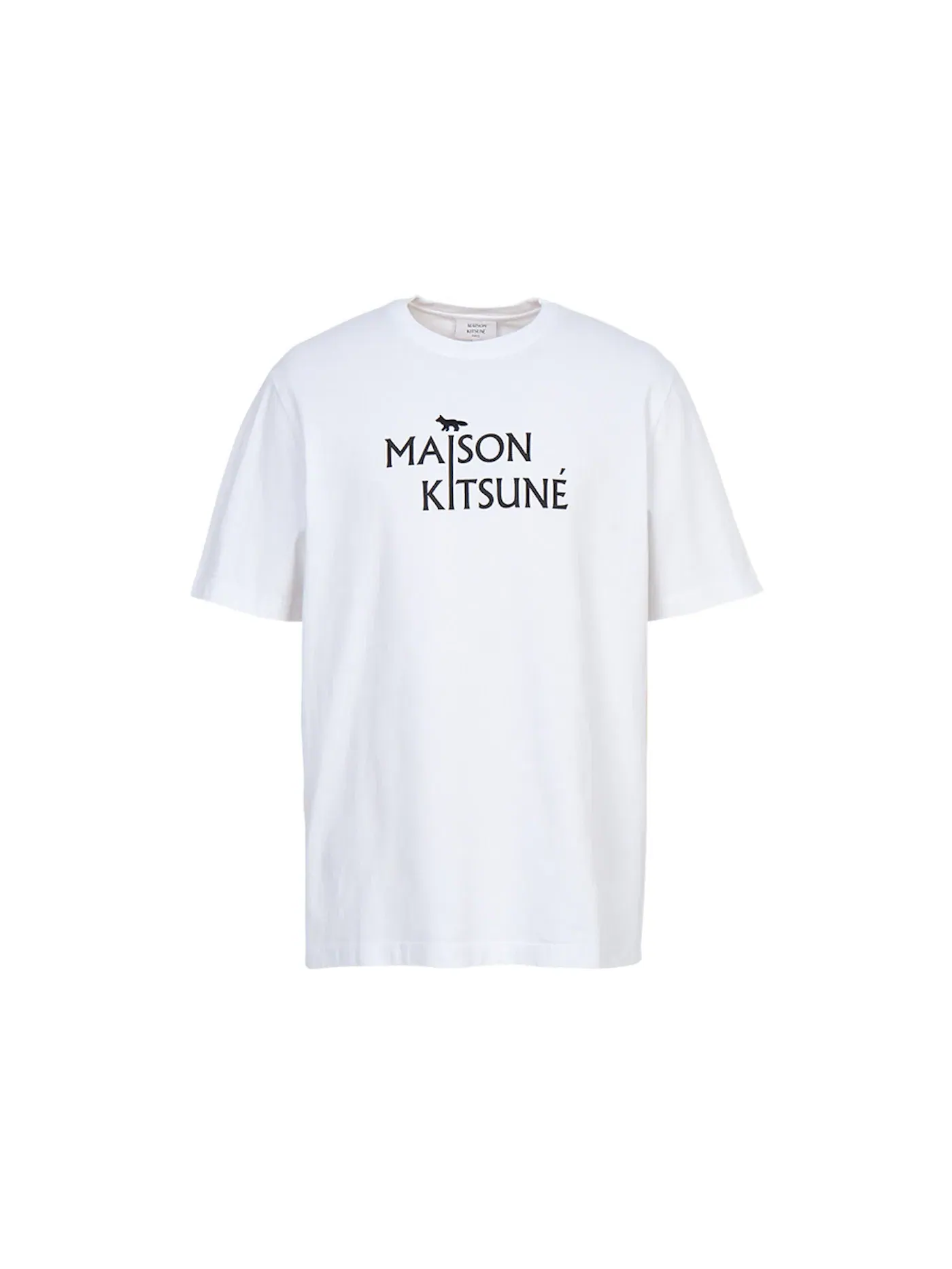 Мужская футболка с принтом Pillar Maison Kitsune — изображение 1 из 1, белый
