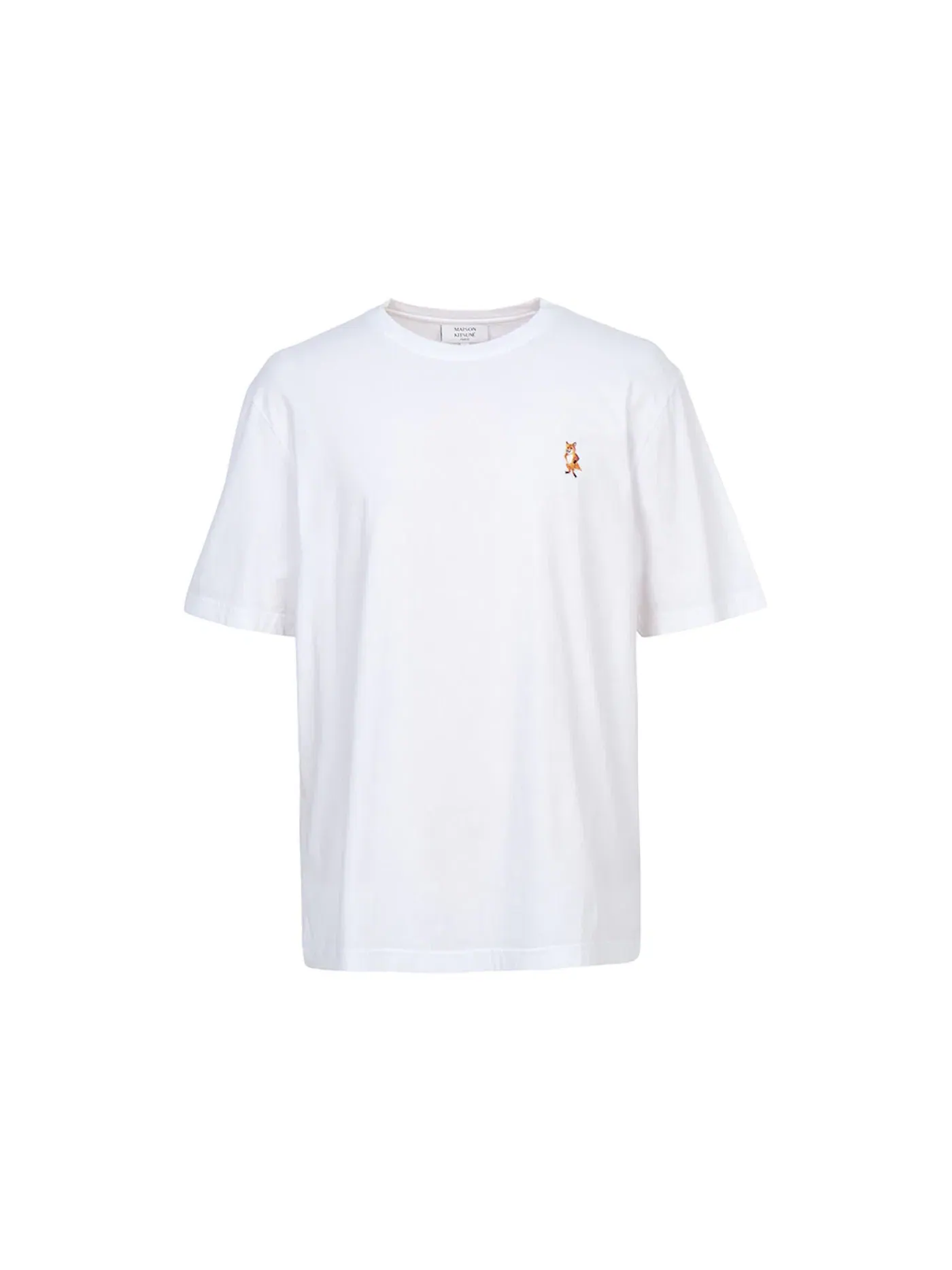 Мужская футболка с принтом Standing Fox Maison Kitsune — изображение 1 из 1, белый