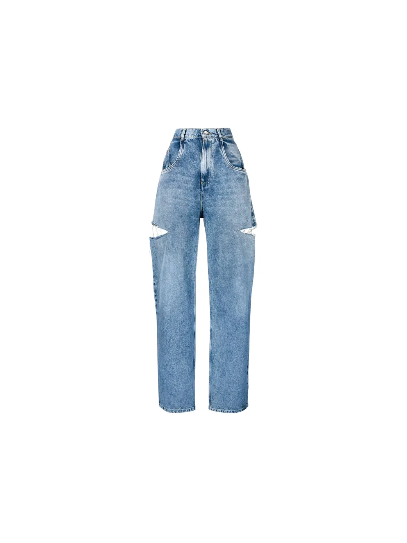 Женские джинсы с разрезом Jean Maison Margiela — изображение 1 из 1, синий