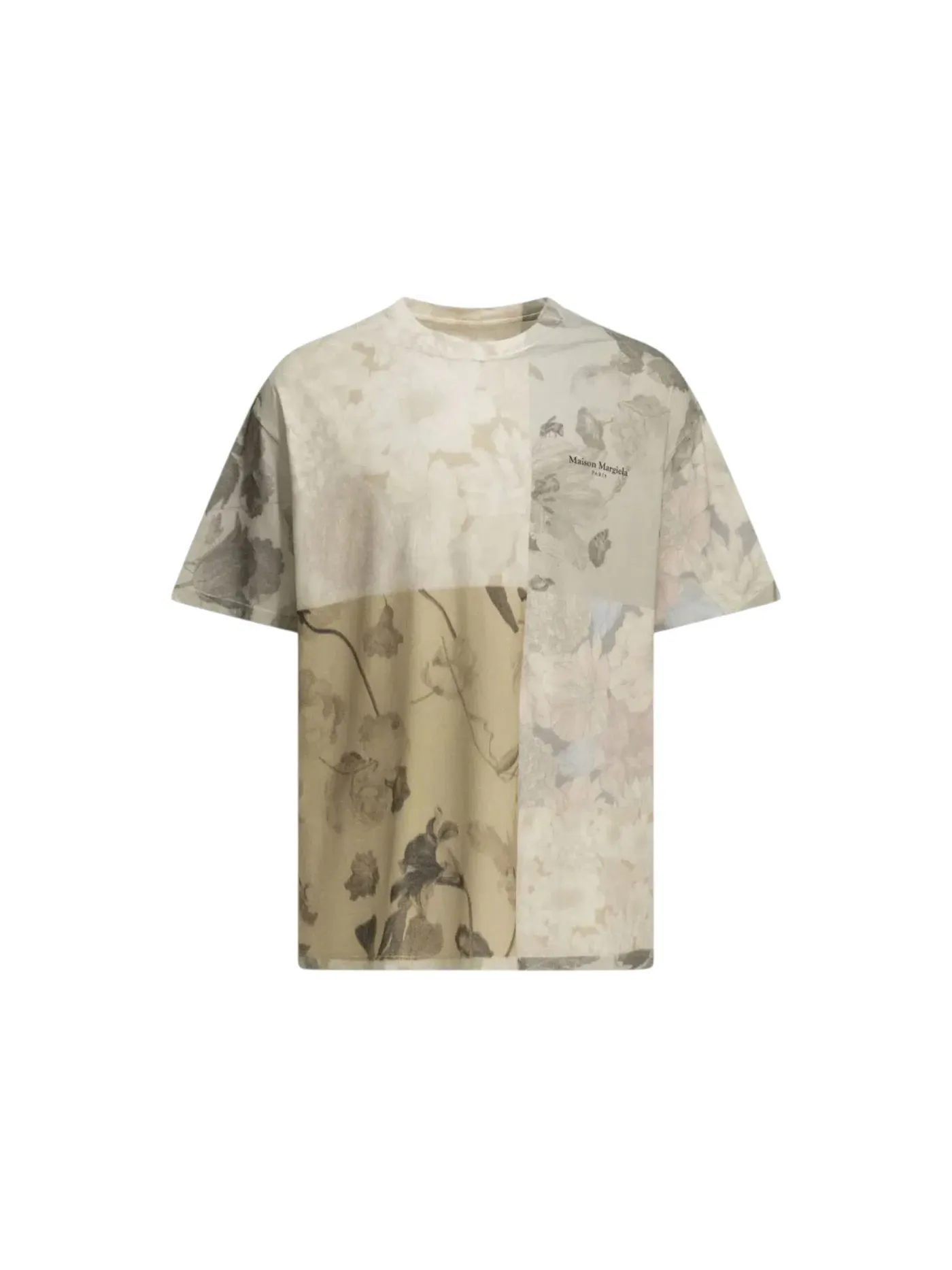 Мужская футболка с принтом T-Shirt Maison Margiela — изображение 1 из 1, бежевый