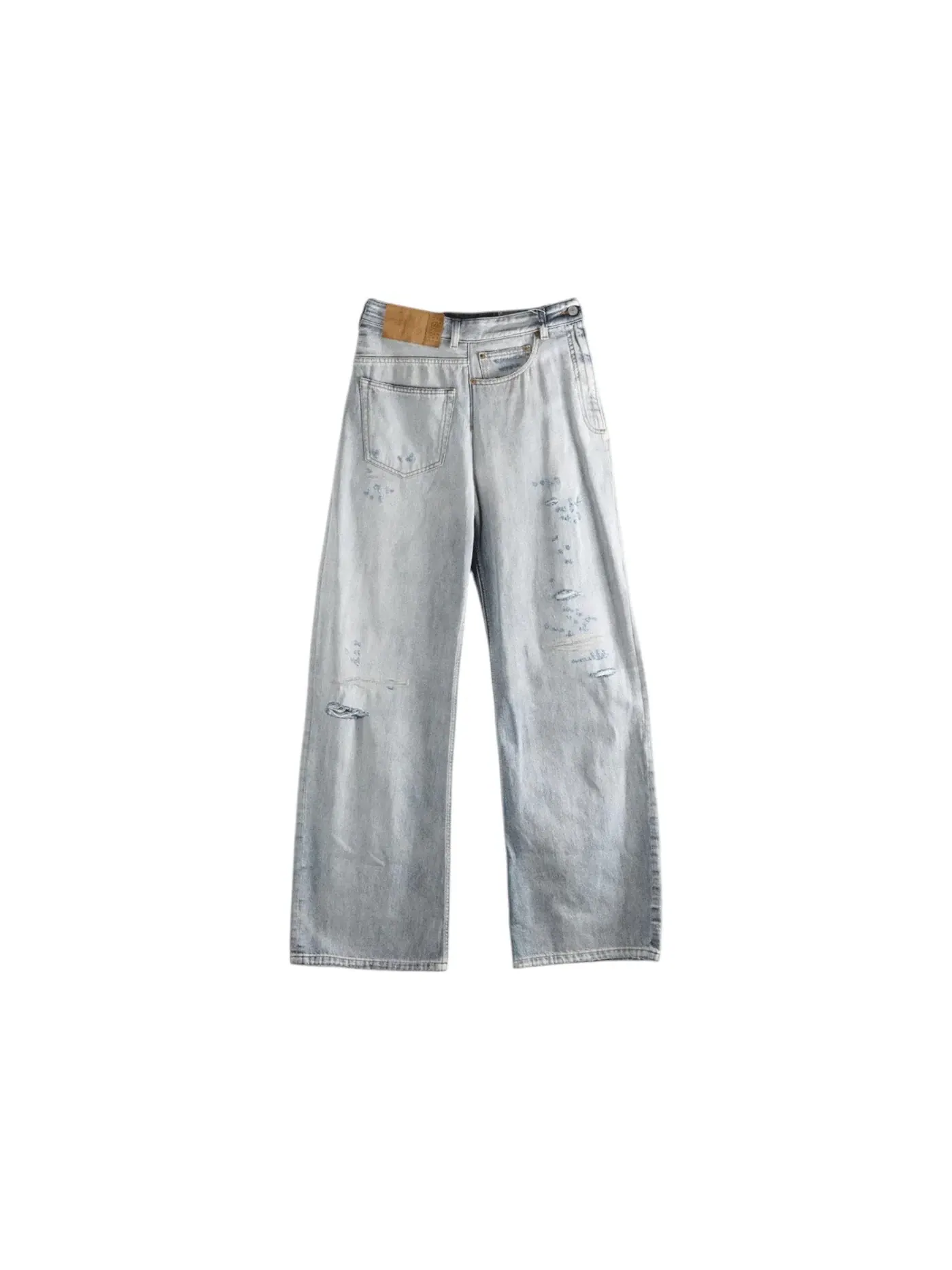 Женские брюки с пятью карманами MM6 5 Pockets Pants Maison Margiela — изображение 1 из 1, светлый синий