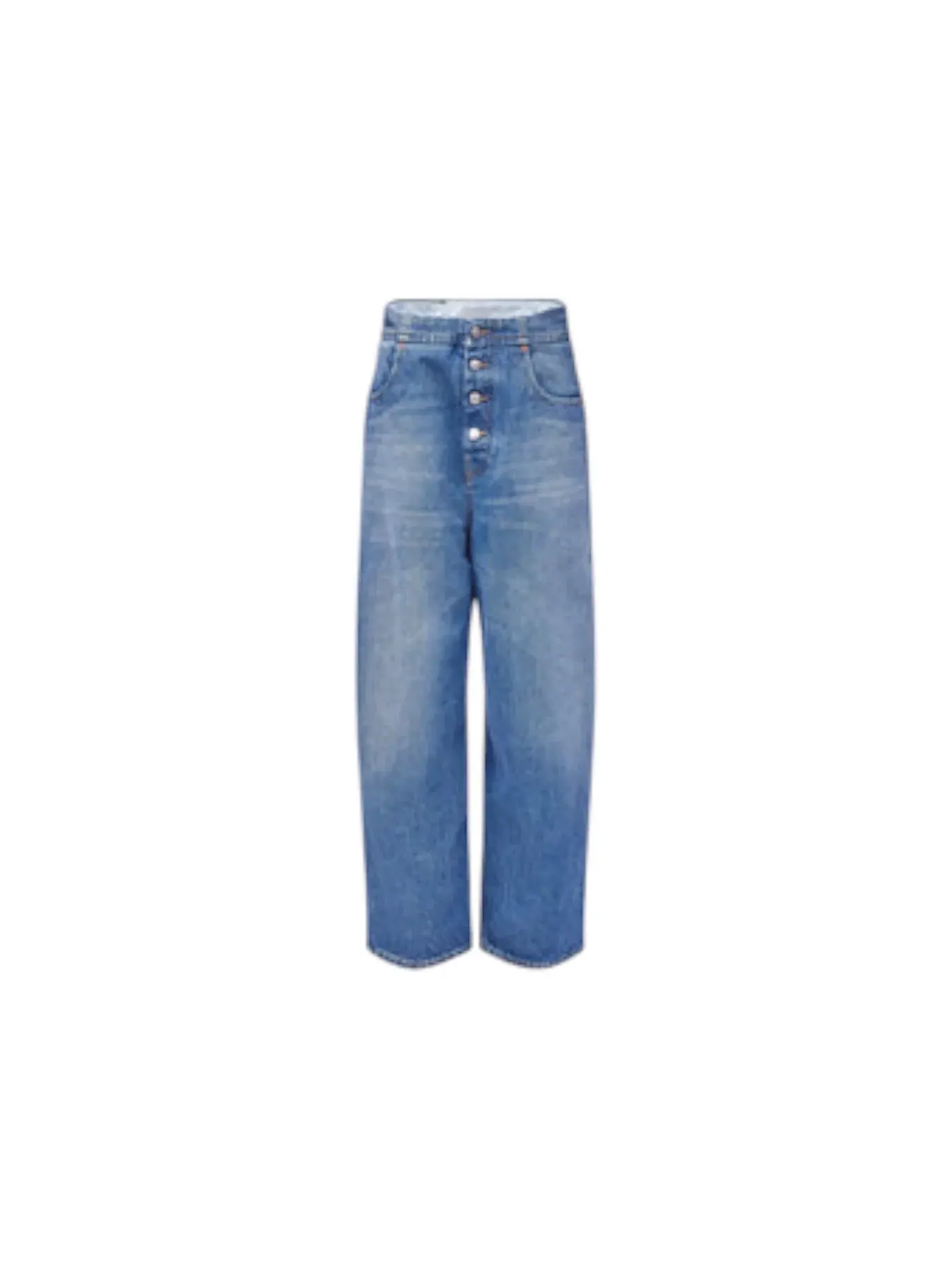 Женские брюки из денима Medium Blue Maison Margiela — изображение 1 из 1, синий