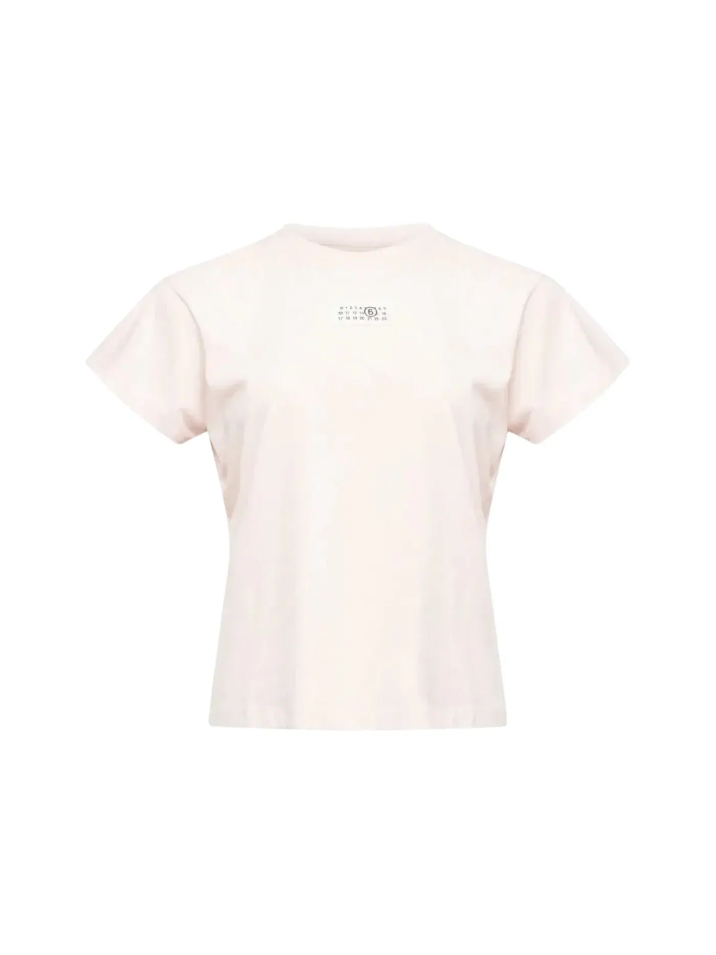 Женская футболка с логотипом MM6 Maison Margiela — изображение 1 из 1, розовый
