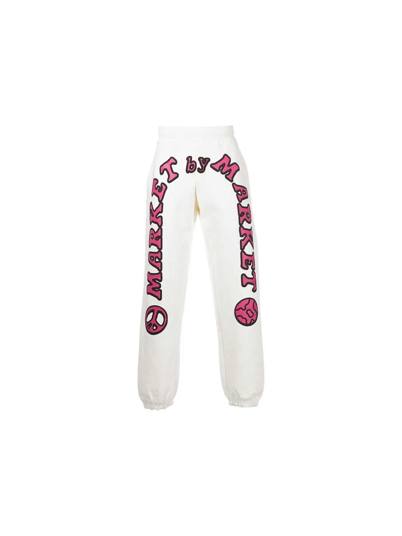 Мужские спортивные штаны с принтом Market Cali Arc Peace Sweatpants Market — изображение 1 из 1, бежевый