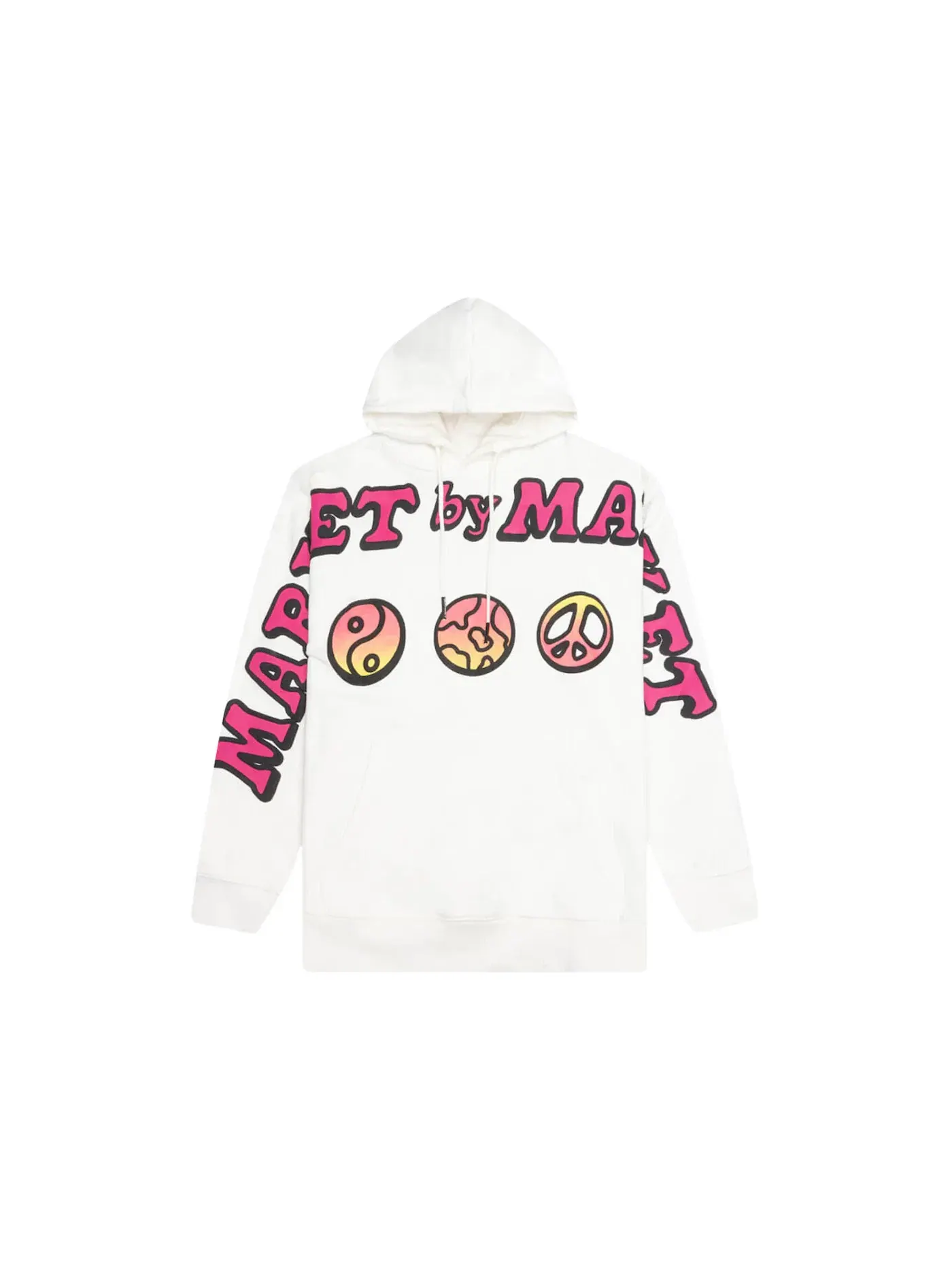 Мужская худи Market Cali Lock Peace Hoodie — изображение 1 из 2, бежевый