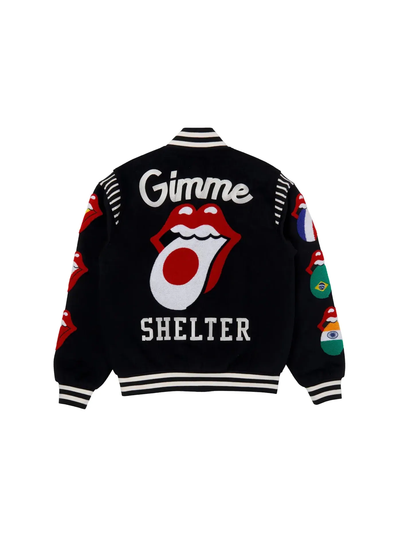 Мужская бомбер-куртка с принтом Varsity Jacket Market — изображение 1 из 2, черный
