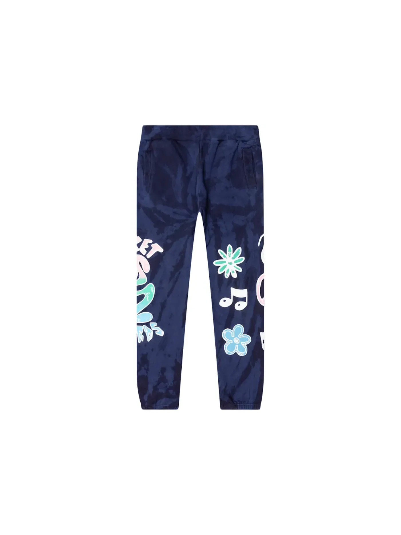 Мужские спортивные штаны с принтом Sweatpants Market — изображение 1 из 2, темно-синий